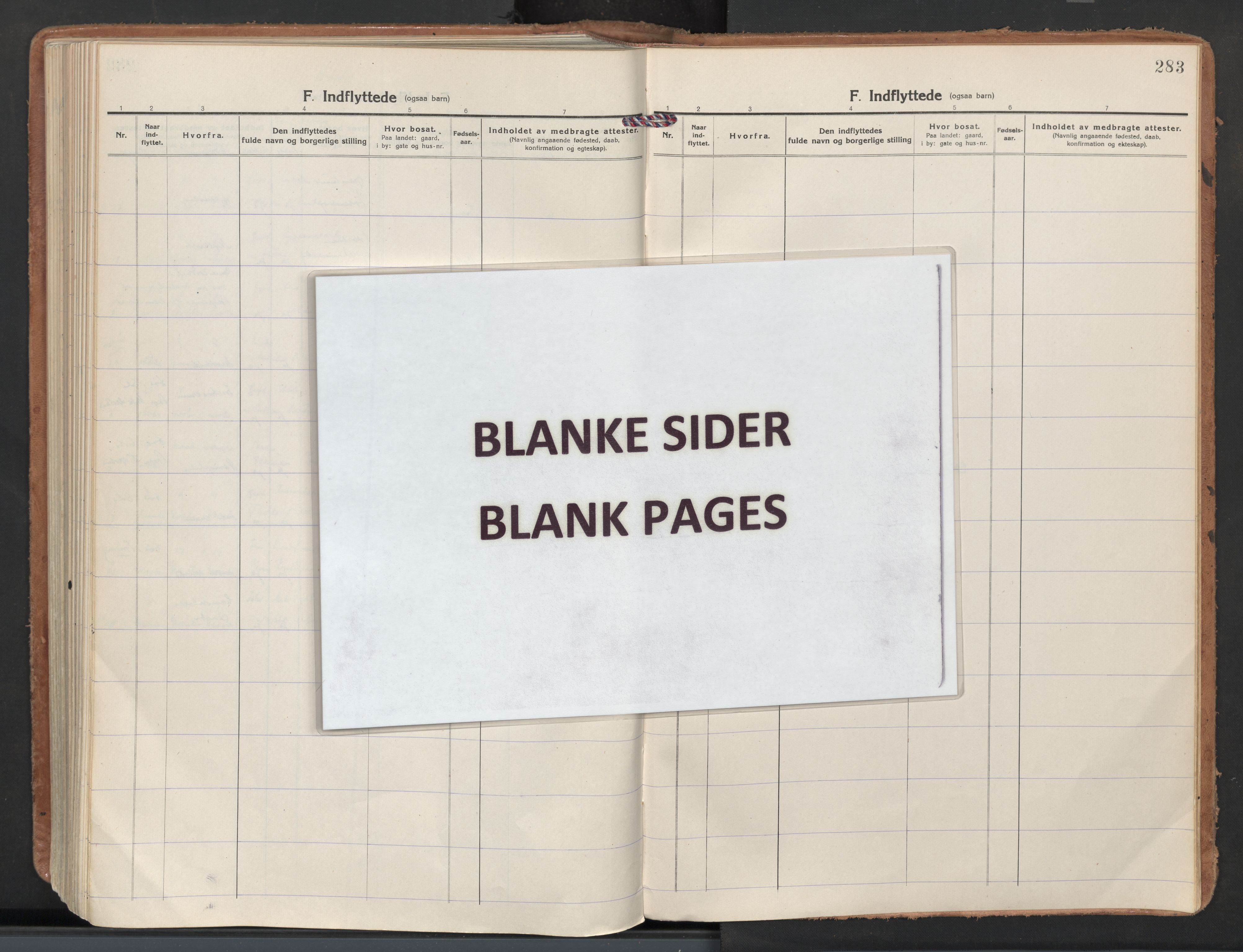 Skedsmo prestekontor Kirkebøker, AV/SAO-A-10033a/F/Fb/L0003: Ministerialbok nr. II 3, 1921-1936, s. 283
