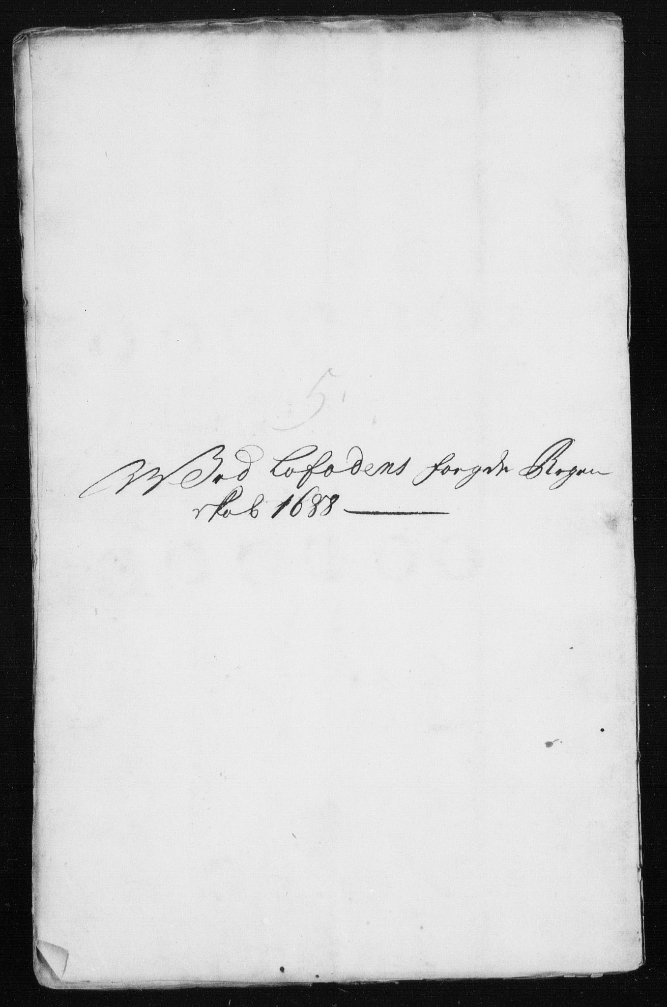 Rentekammeret inntil 1814, Reviderte regnskaper, Stiftamtstueregnskaper, Trondheim stiftamt og Nordland amt, AV/RA-EA-6044/R/Rh/L0011: Nordland amt, 1688