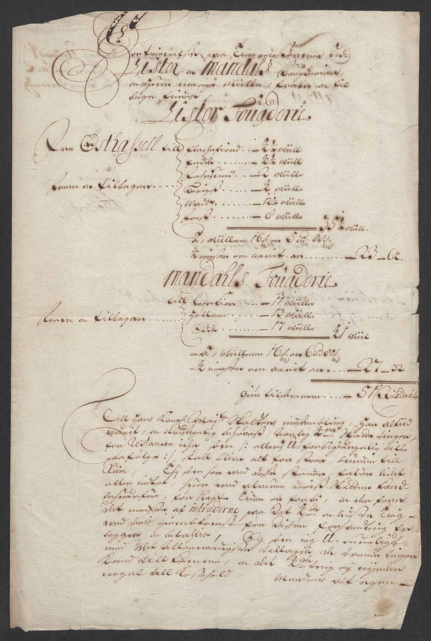 Rentekammeret inntil 1814, Reviderte regnskaper, Fogderegnskap, RA/EA-4092/R43/L2546: Fogderegnskap Lista og Mandal, 1696-1697, s. 173