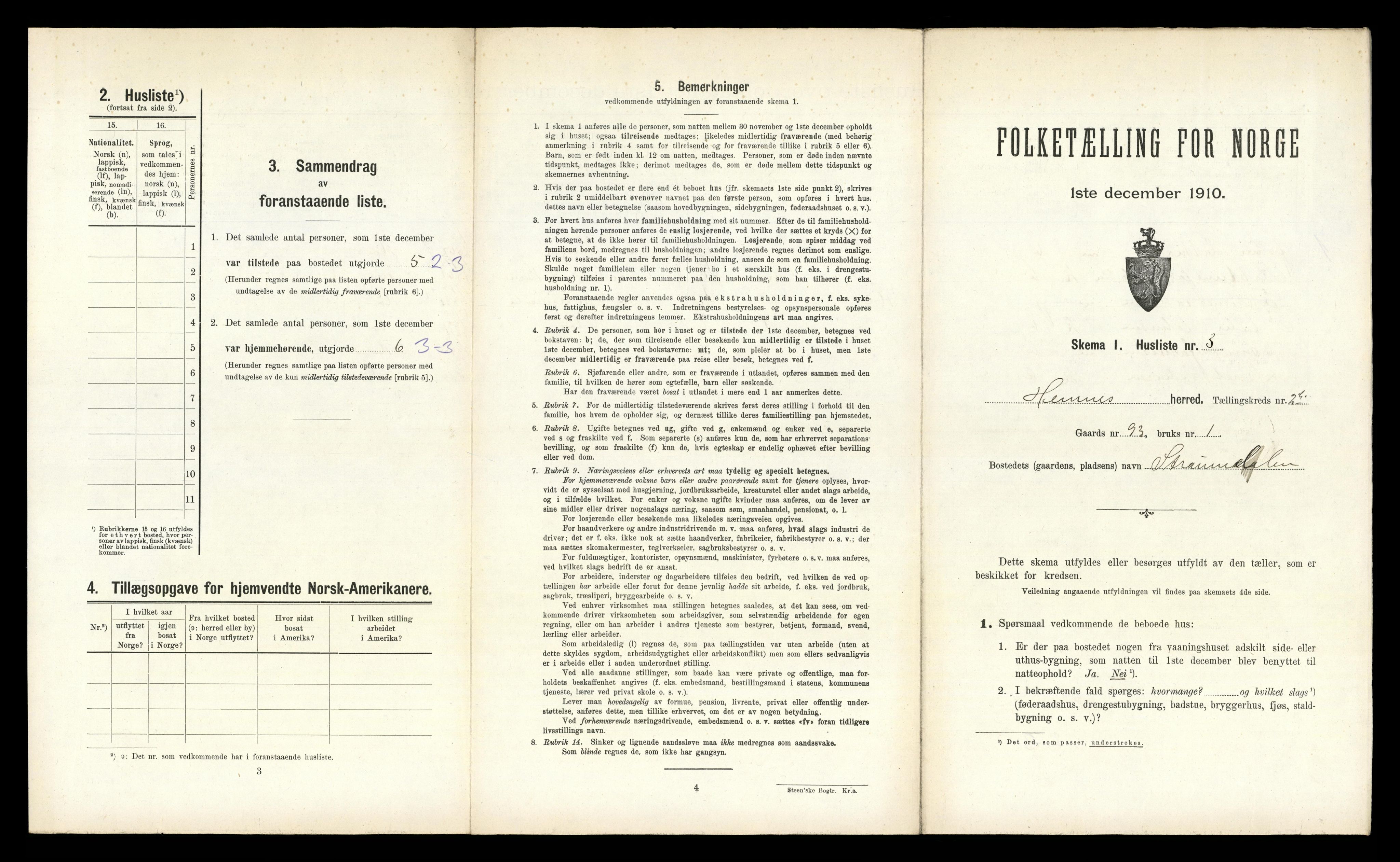 RA, Folketelling 1910 for 1832 Hemnes herred, 1910, s. 800