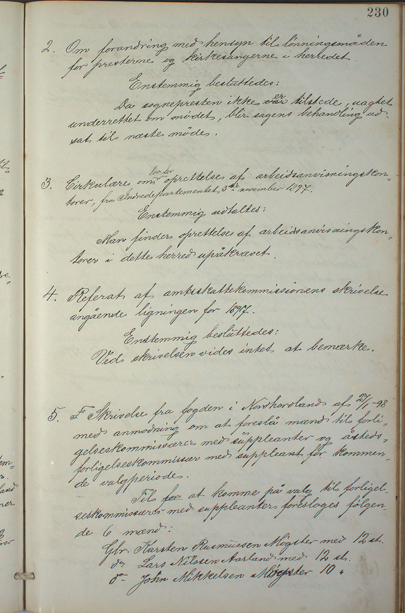 Austevoll kommune. Formannskapet, IKAH/1244-021/A/Aa/L0001: Forhandlingsprotokoll for heradstyret, 1886-1900, s. 458