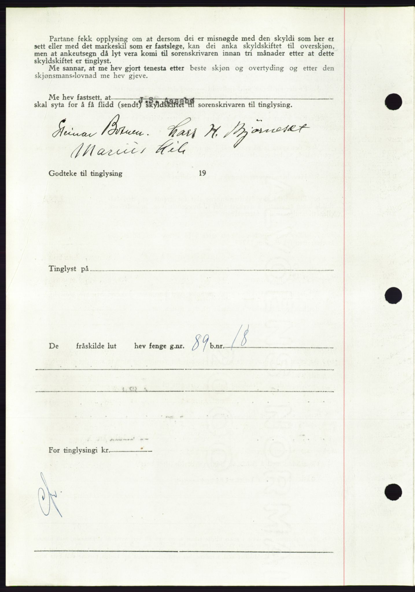 Søre Sunnmøre sorenskriveri, AV/SAT-A-4122/1/2/2C/L0085: Pantebok nr. 11A, 1949-1949, Dagboknr: 2030/1949