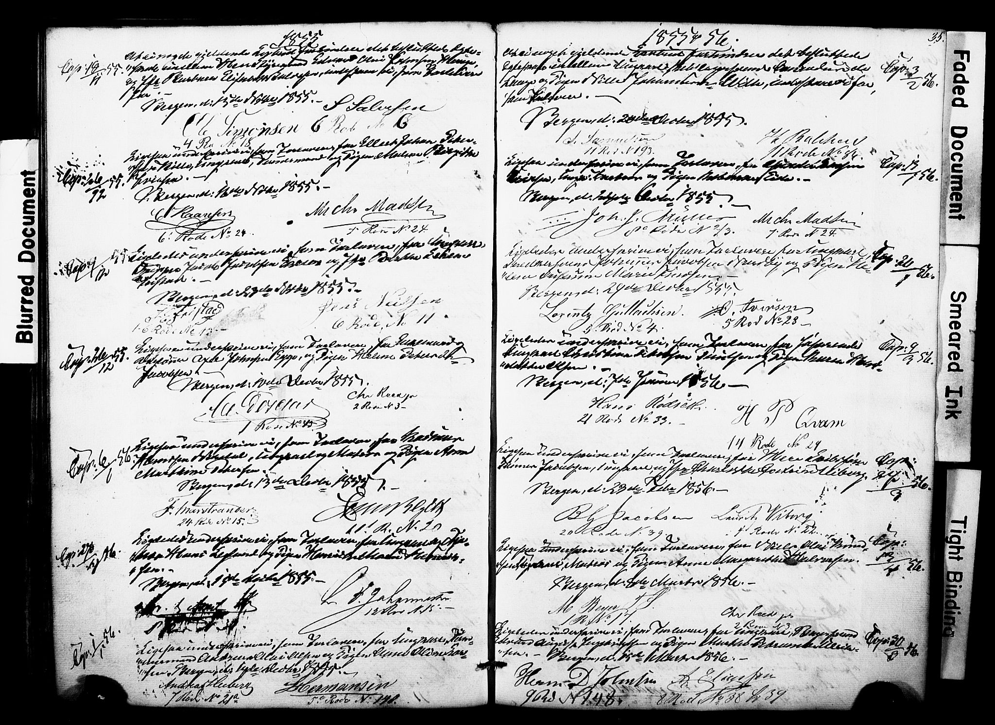 Nykirken Sokneprestembete, AV/SAB-A-77101: Forlovererklæringer nr. II.5.3, 1846-1872, s. 35