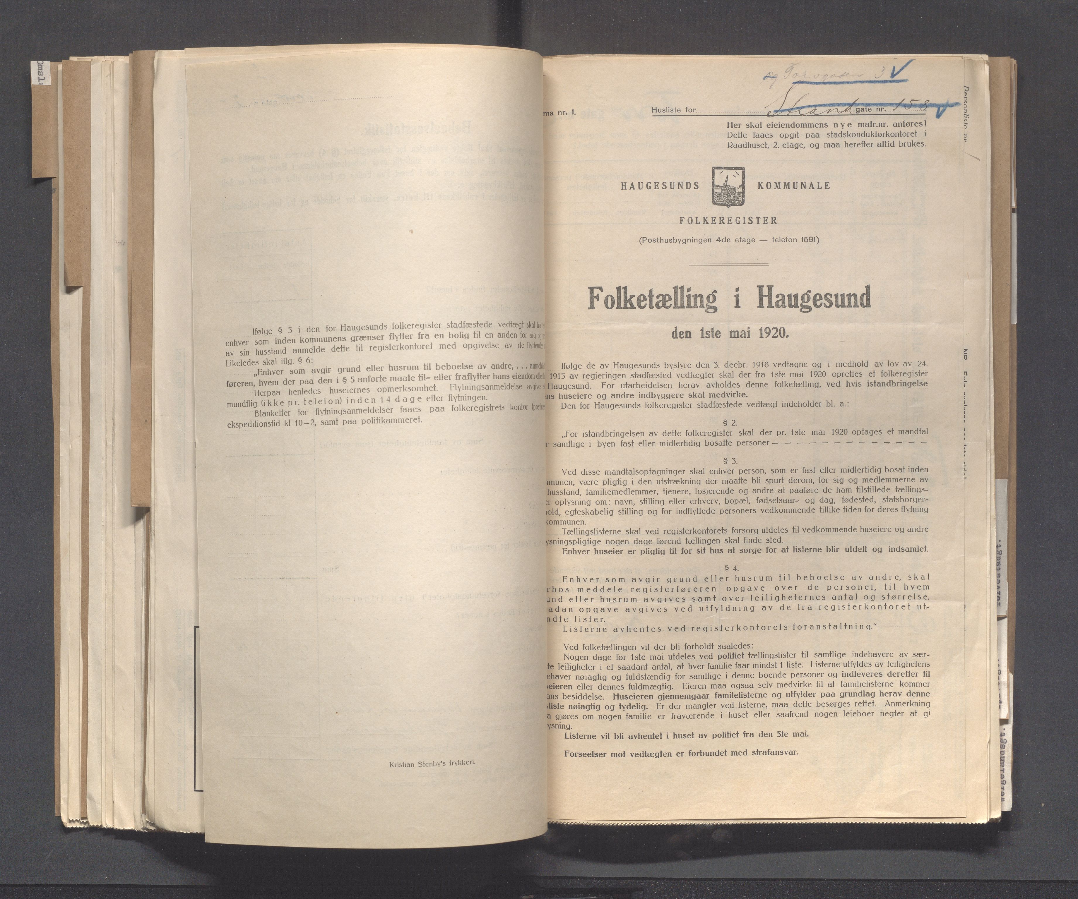 IKAR, Kommunal folketelling 1.5.1920 for Haugesund, 1920, s. 5214