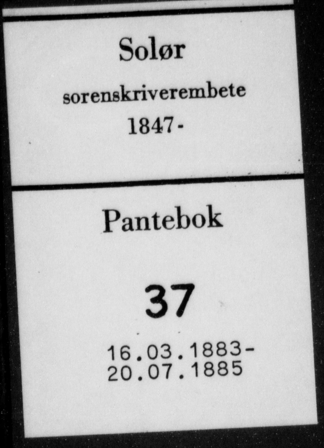 Solør tingrett, SAH/TING-008/H/Hb/Hba/L0037: Pantebok nr. 37, 1883-1885