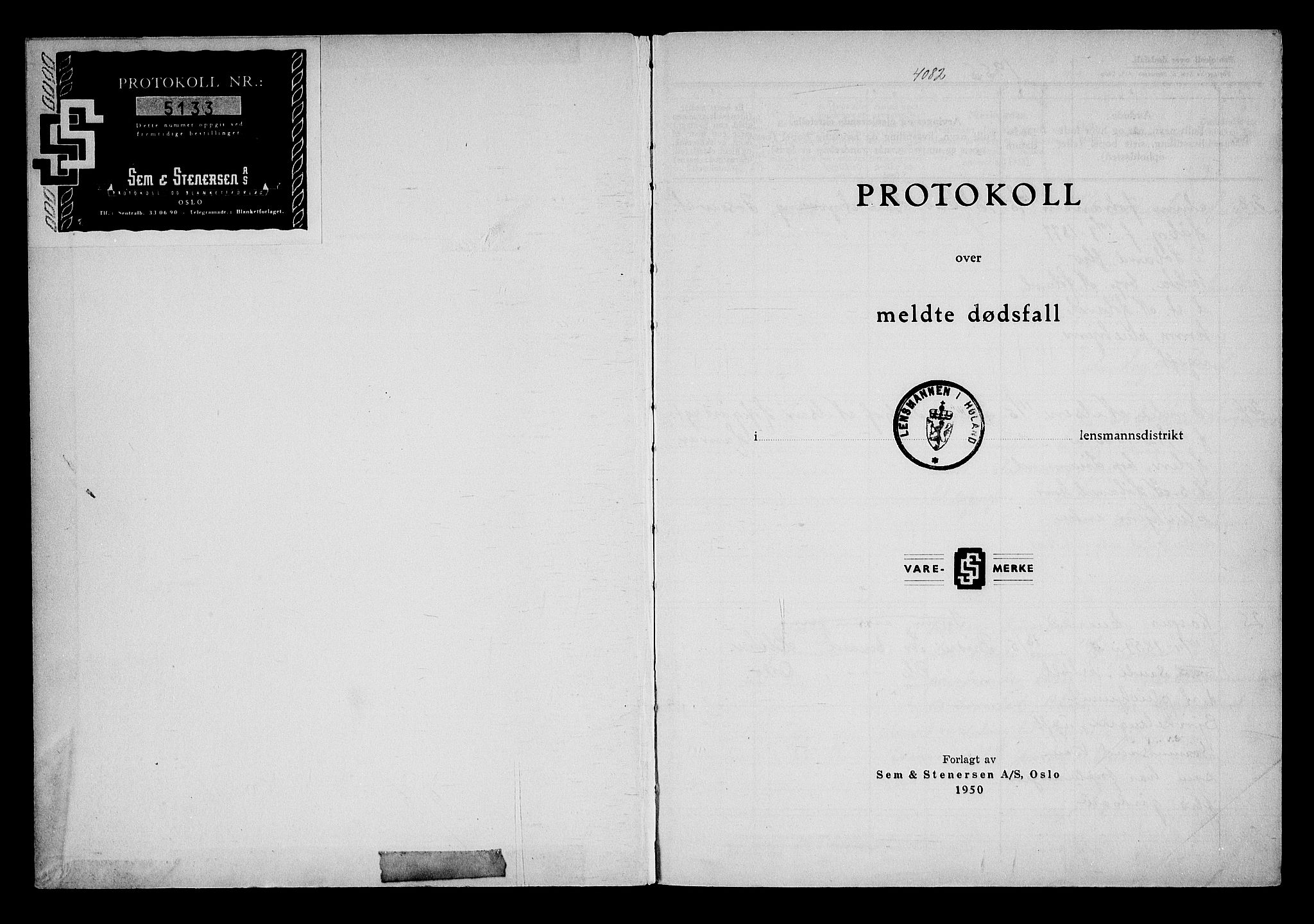Høland lensmannskontor, AV/SAO-A-10640/H/Ha/L0005: Dødsfallsprotokoll, 1955-1958