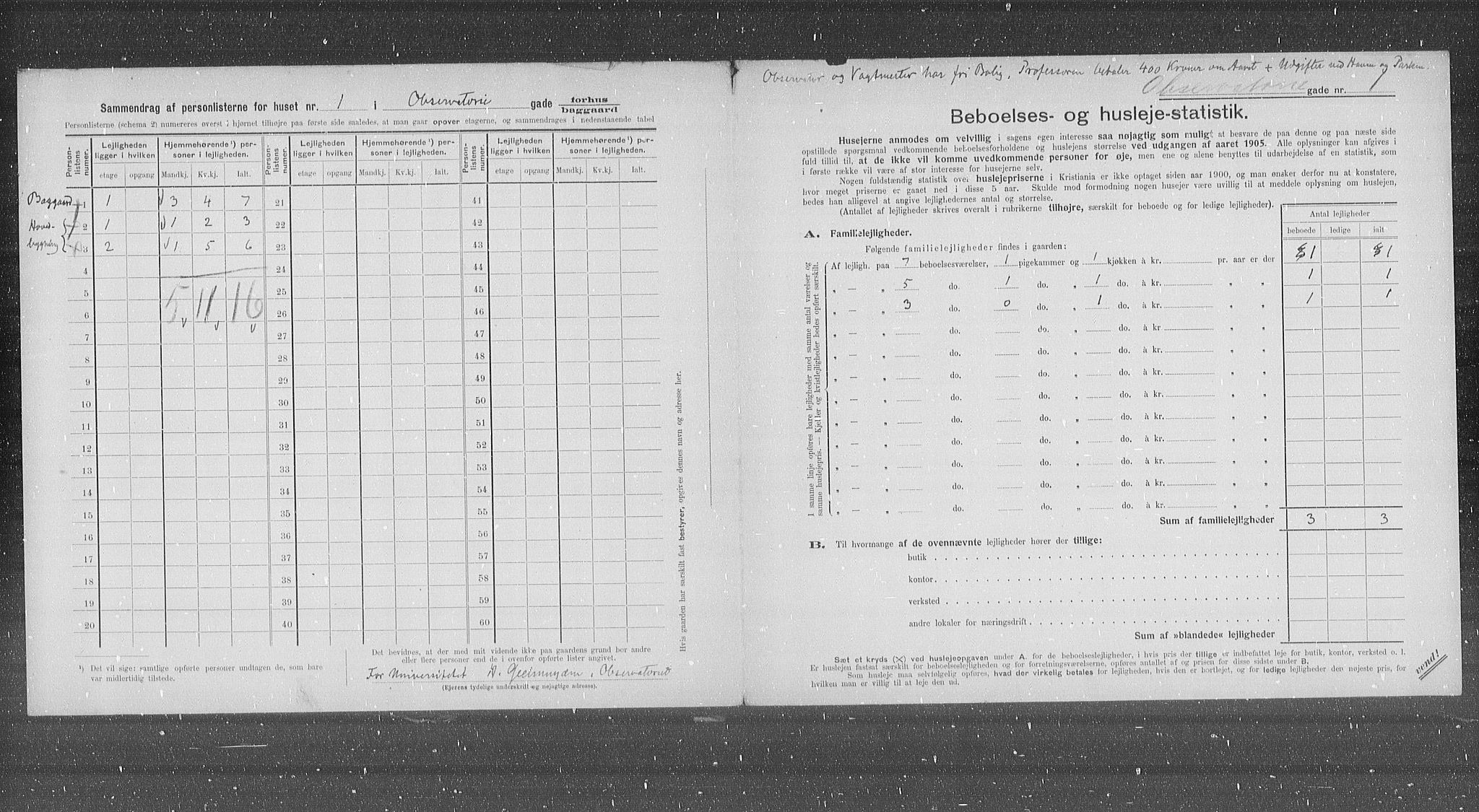OBA, Kommunal folketelling 31.12.1905 for Kristiania kjøpstad, 1905, s. 39062