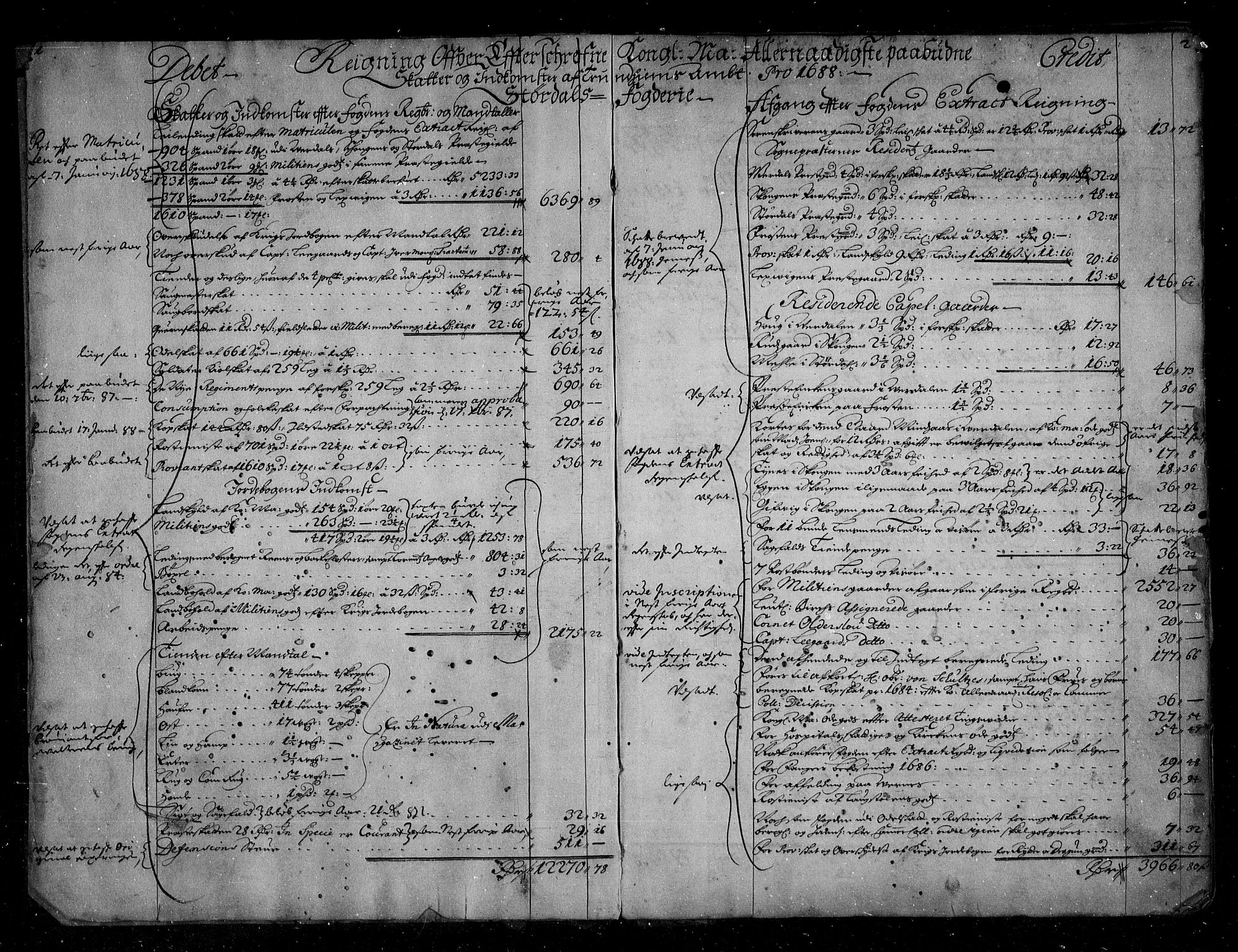 Rentekammeret inntil 1814, Reviderte regnskaper, Stiftamtstueregnskaper, Trondheim stiftamt og Nordland amt, AV/RA-EA-6044/R/Rg/L0088: Trondheim stiftamt og Nordland amt, 1686-1690