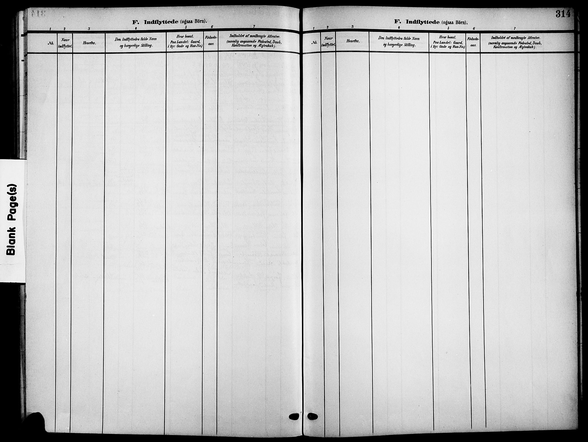Råde prestekontor kirkebøker, AV/SAO-A-2009/G/Ga/L0001: Klokkerbok nr. 1, 1903-1925, s. 314