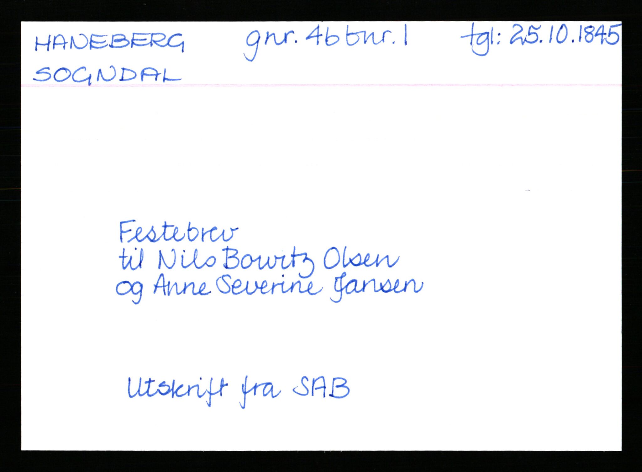 Statsarkivet i Stavanger, AV/SAST-A-101971/03/Y/Yk/L0015: Registerkort sortert etter gårdsnavn: Haneberg - Haugland nedre, 1750-1930, s. 64