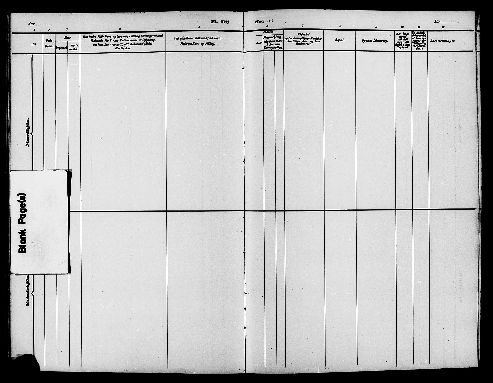 Vestre Toten prestekontor, SAH/PREST-108/H/Ha/Hab/L0015: Klokkerbok nr. 15, 1890-1900