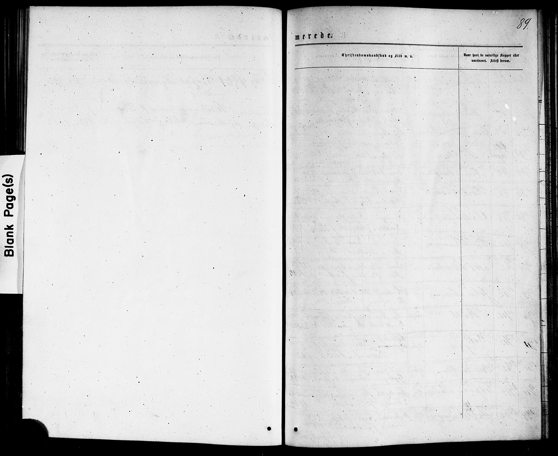 Strømsø kirkebøker, SAKO/A-246/G/Ga/L0002: Klokkerbok nr. 2, 1877-1896, s. 89
