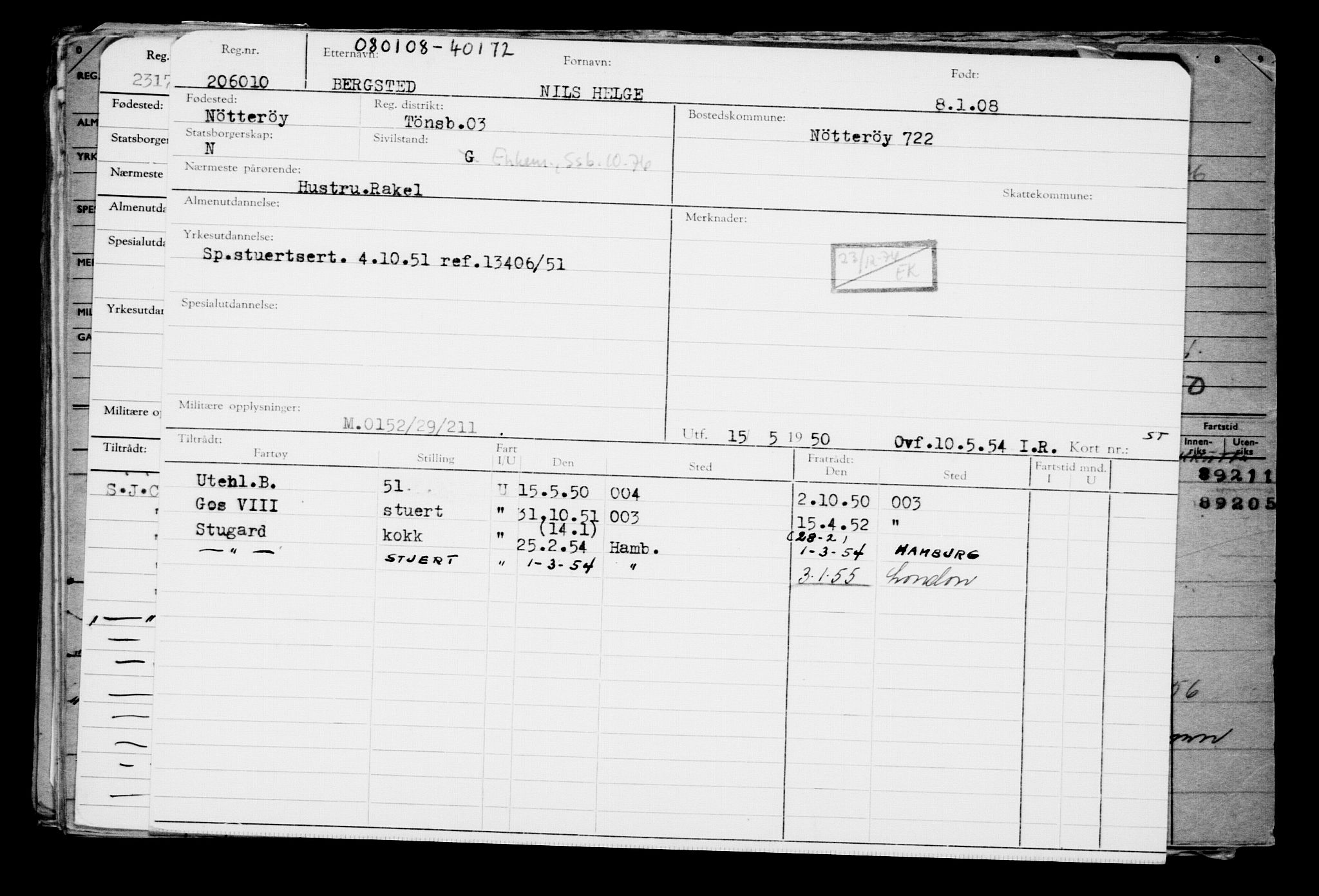 Direktoratet for sjømenn, AV/RA-S-3545/G/Gb/L0075: Hovedkort, 1908, s. 78