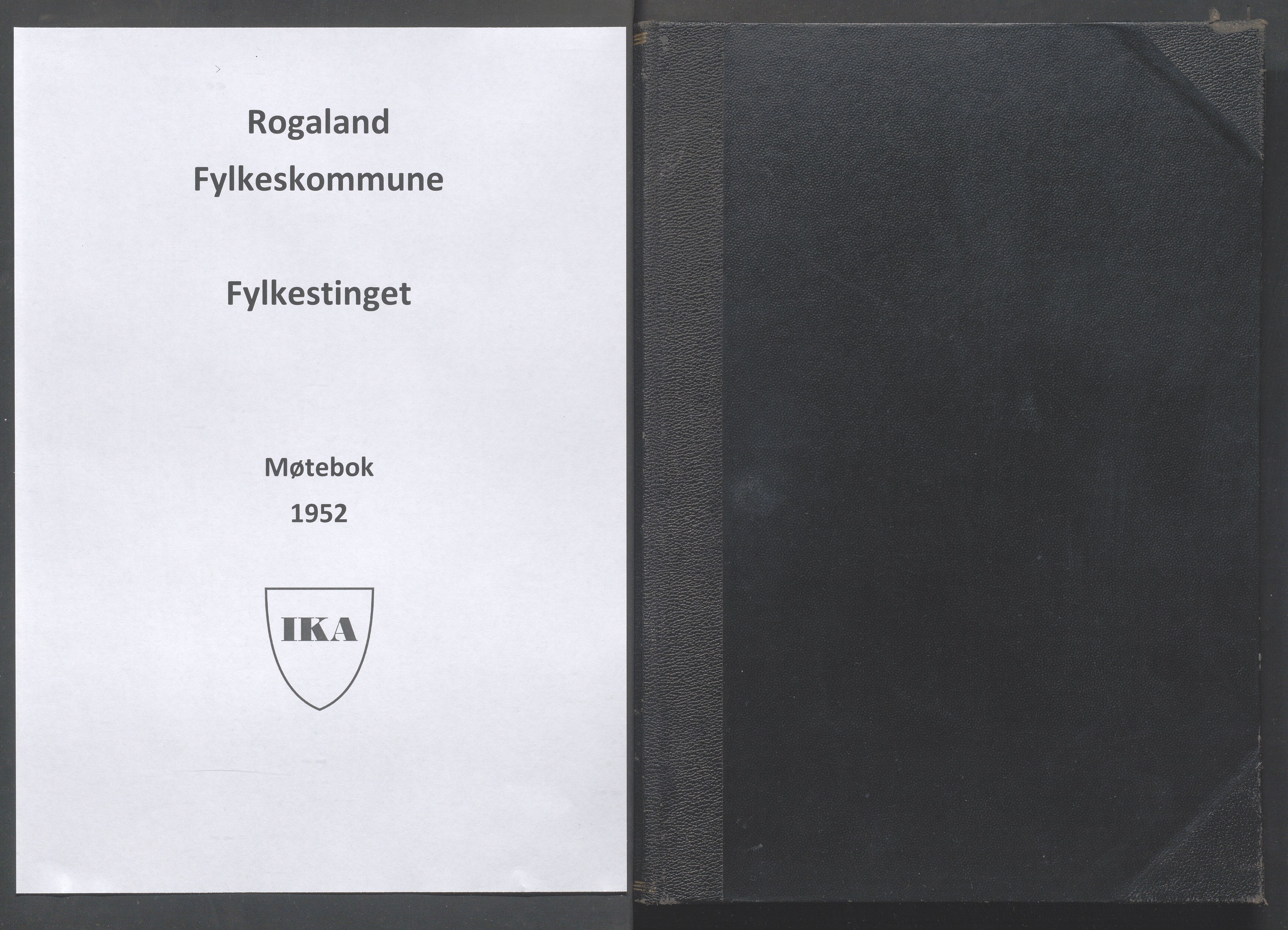 Rogaland fylkeskommune - Fylkesrådmannen , IKAR/A-900/A/Aa/Aaa/L0071: Møtebok , 1952