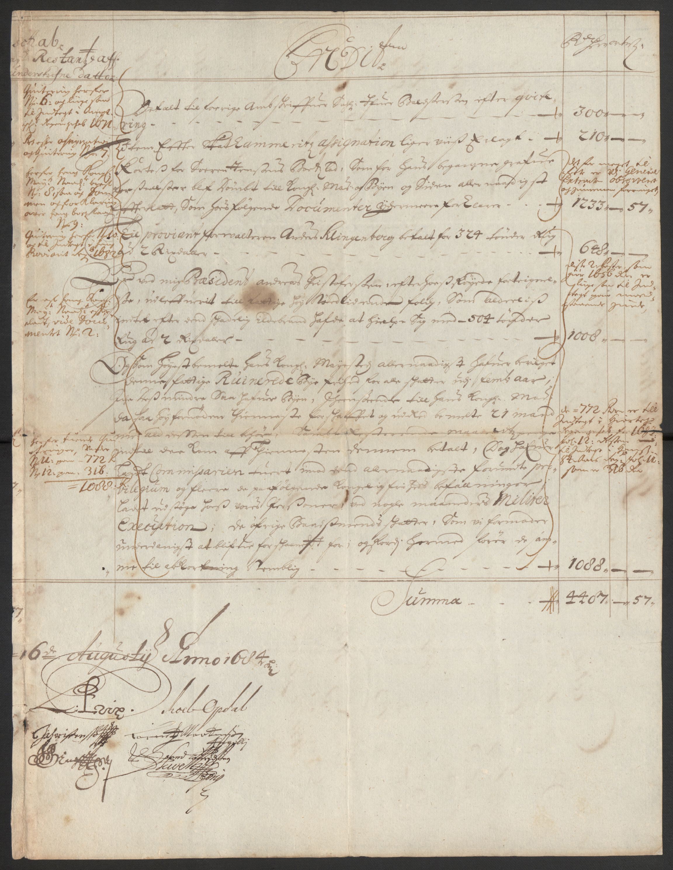 Rentekammeret inntil 1814, Reviderte regnskaper, Byregnskaper, AV/RA-EA-4066/R/Rs/L0504: [S1] Kontribusjonsregnskap, 1631-1684, s. 349