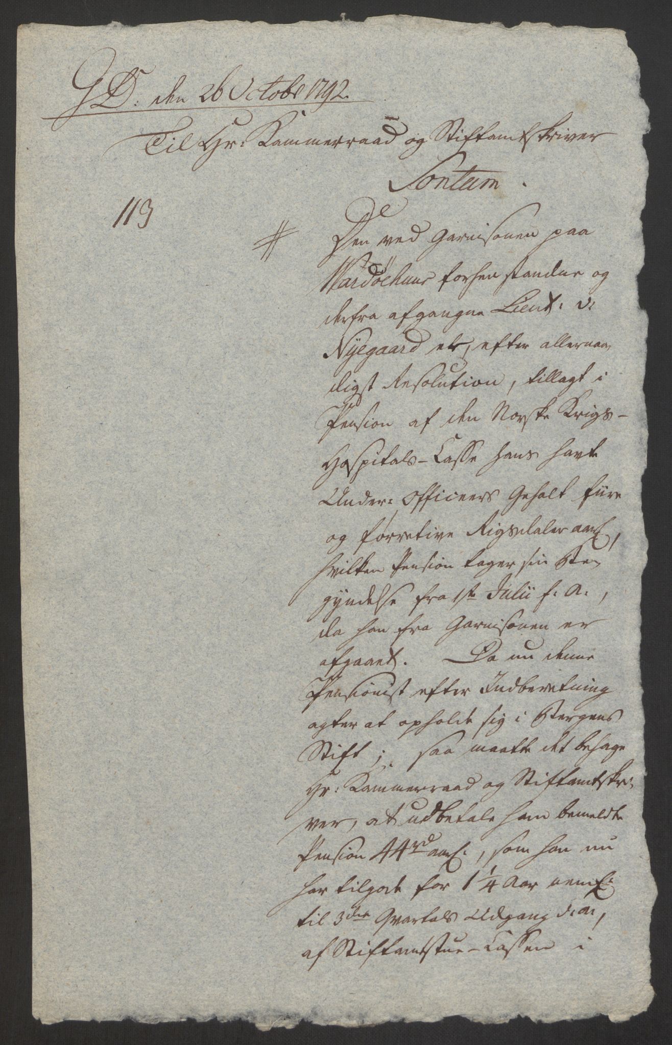 Forsvaret, Den norske kvesthuskasse/krigshospitalkasse, AV/RA-RAFA-1887/F/Fa/L0008: Konsepter, 1790-1793, s. 939