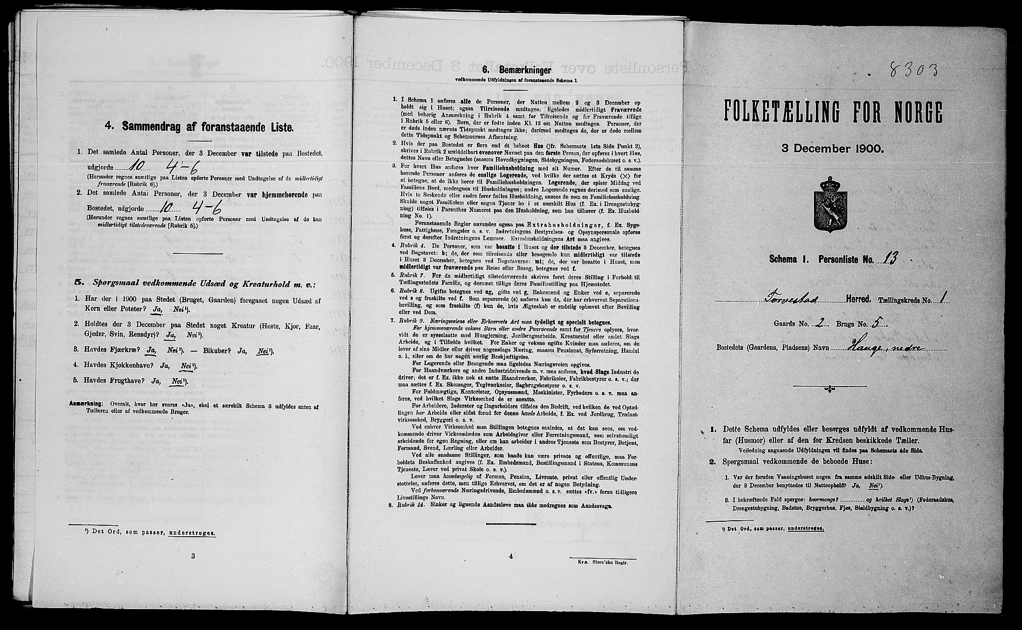 SAST, Folketelling 1900 for 1152 Torvastad herred, 1900, s. 90