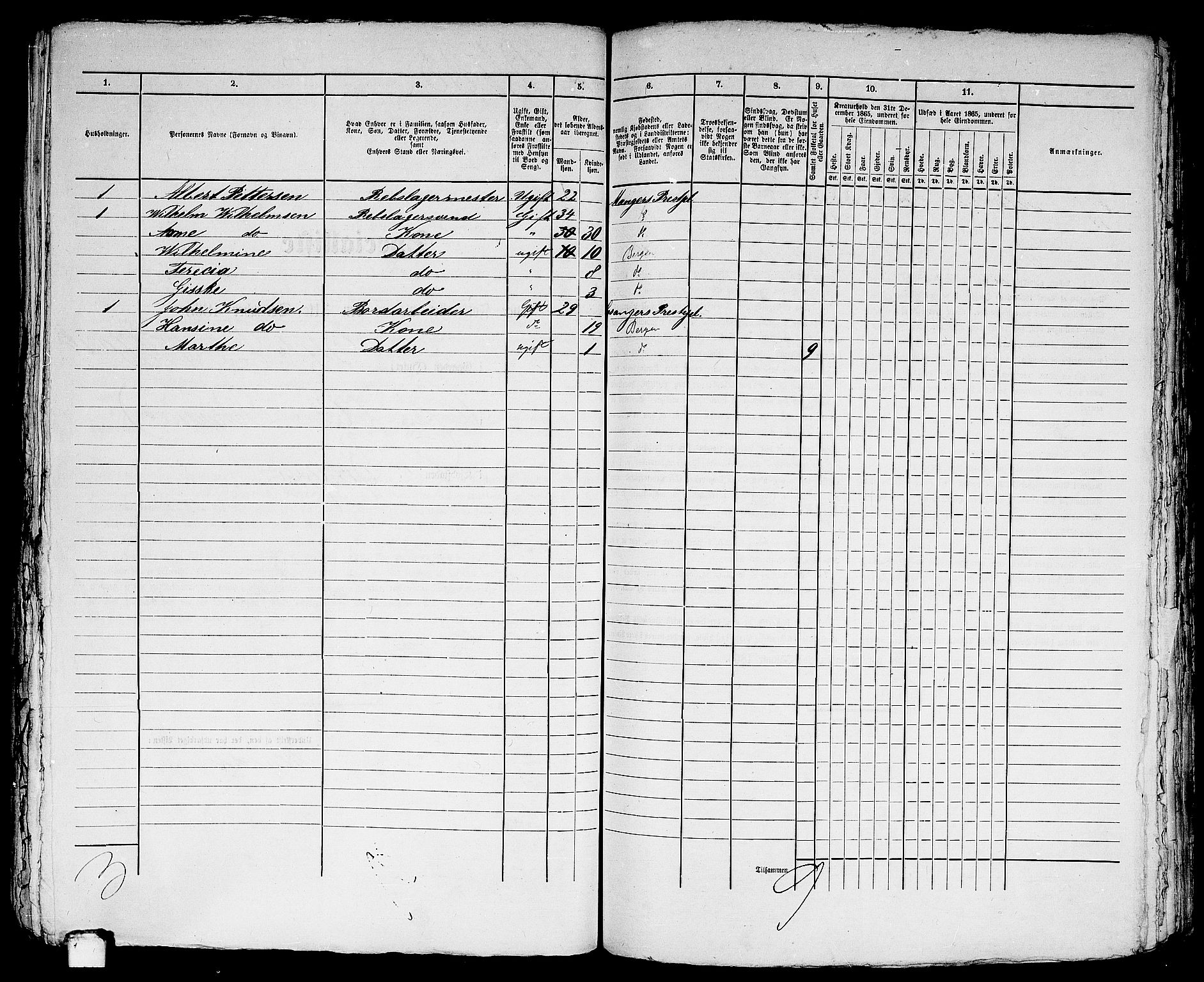 RA, Folketelling 1865 for 1301 Bergen kjøpstad, 1865, s. 4970