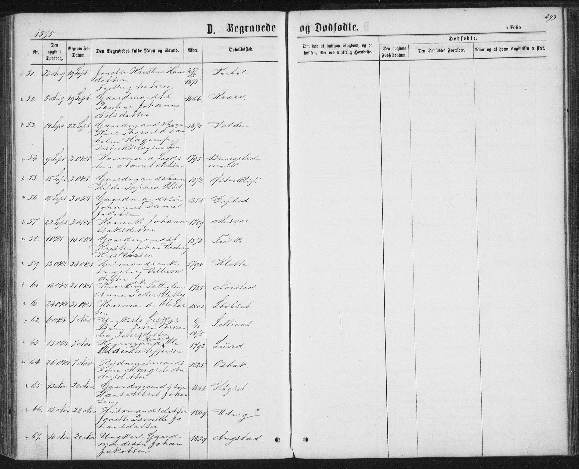 Ministerialprotokoller, klokkerbøker og fødselsregistre - Nordland, AV/SAT-A-1459/852/L0739: Ministerialbok nr. 852A09, 1866-1877, s. 293