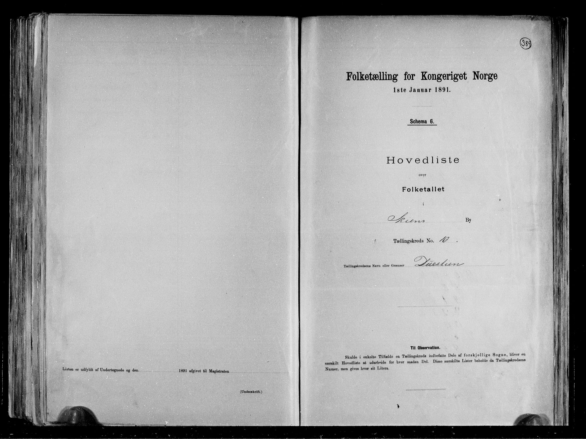 RA, Folketelling 1891 for 0806 Skien kjøpstad, 1891, s. 27