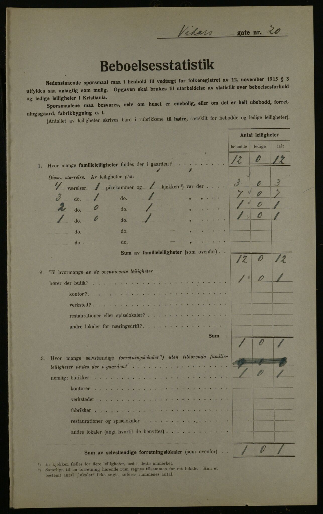 OBA, Kommunal folketelling 1.12.1923 for Kristiania, 1923, s. 136474