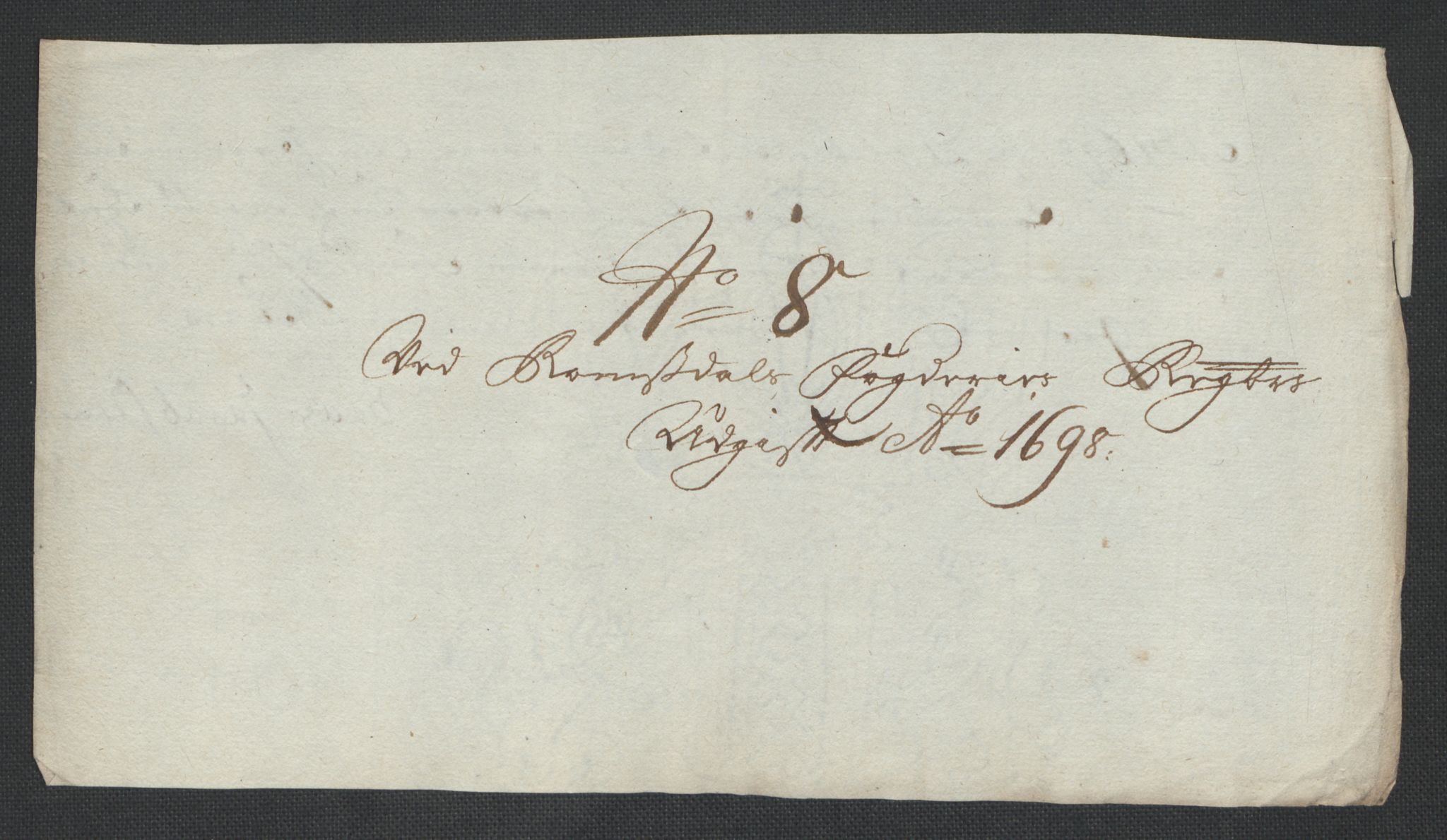 Rentekammeret inntil 1814, Reviderte regnskaper, Fogderegnskap, RA/EA-4092/R55/L3653: Fogderegnskap Romsdal, 1697-1698, s. 380