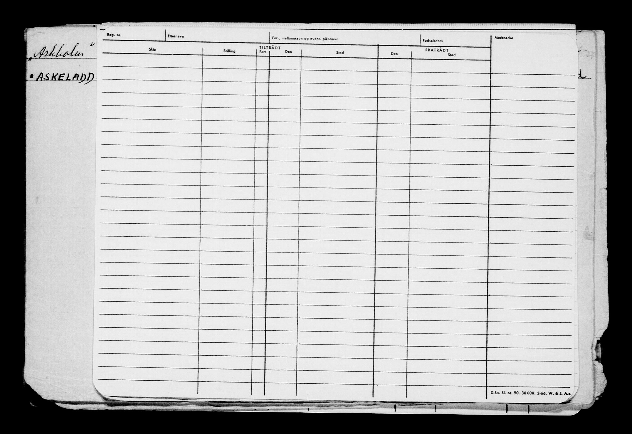 Direktoratet for sjømenn, AV/RA-S-3545/G/Gb/L0062: Hovedkort, 1905, s. 354