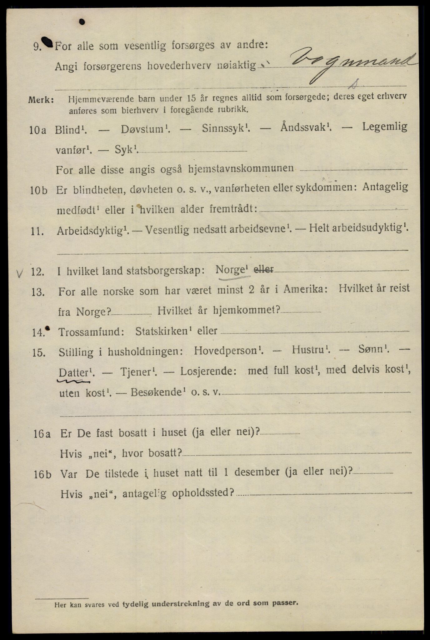 SAO, Folketelling 1920 for 0301 Kristiania kjøpstad, 1920, s. 163492