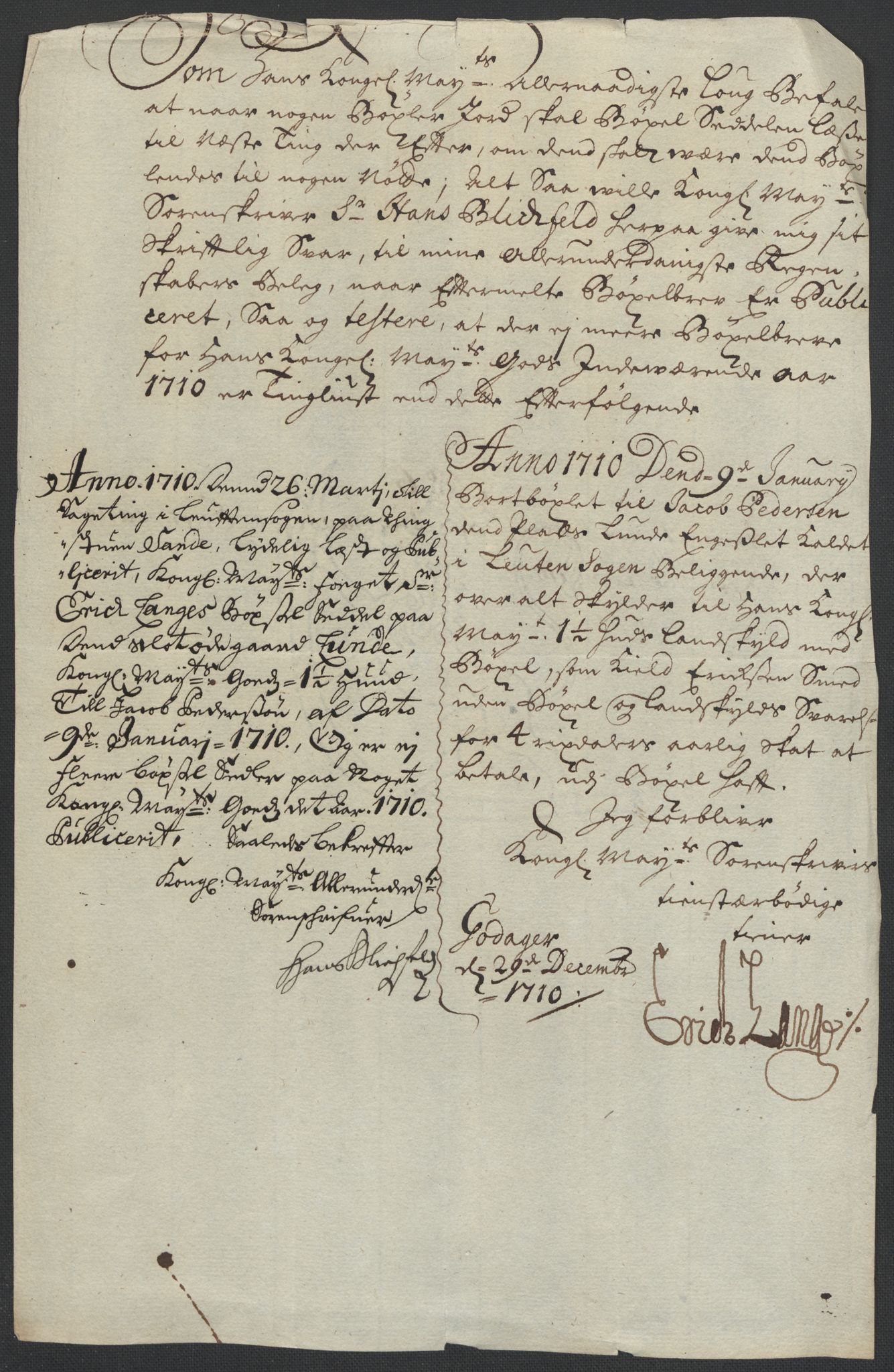 Rentekammeret inntil 1814, Reviderte regnskaper, Fogderegnskap, RA/EA-4092/R16/L1046: Fogderegnskap Hedmark, 1710, s. 204