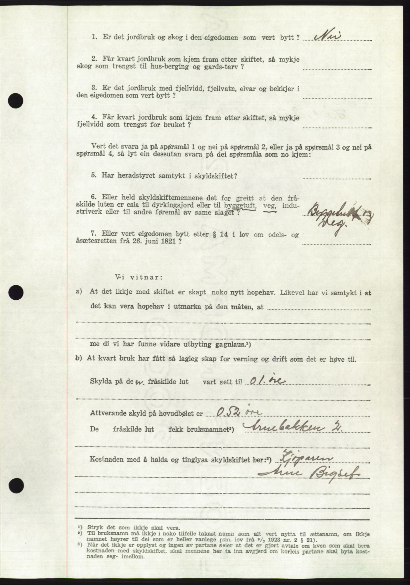 Søre Sunnmøre sorenskriveri, AV/SAT-A-4122/1/2/2C/L0110: Pantebok nr. 36A, 1958-1958, Dagboknr: 1613/1958