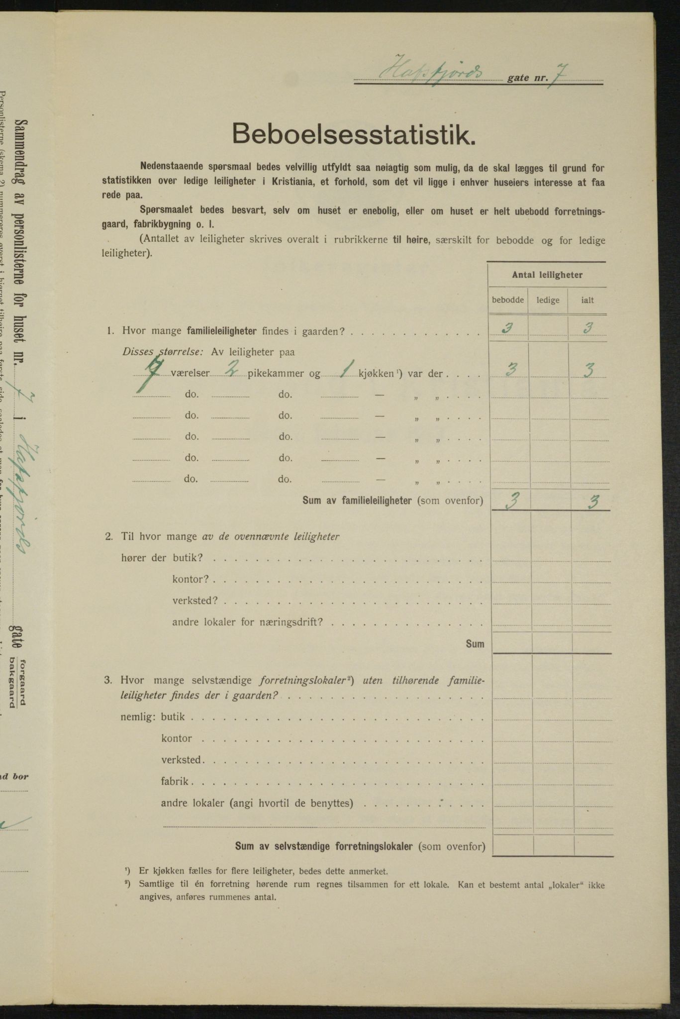 OBA, Kommunal folketelling 1.2.1913 for Kristiania, 1913, s. 33357