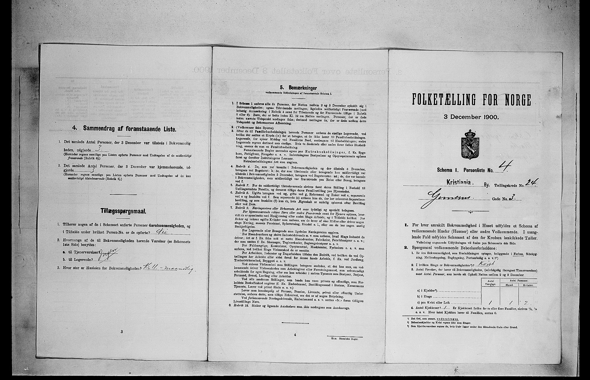 SAO, Folketelling 1900 for 0301 Kristiania kjøpstad, 1900, s. 30664