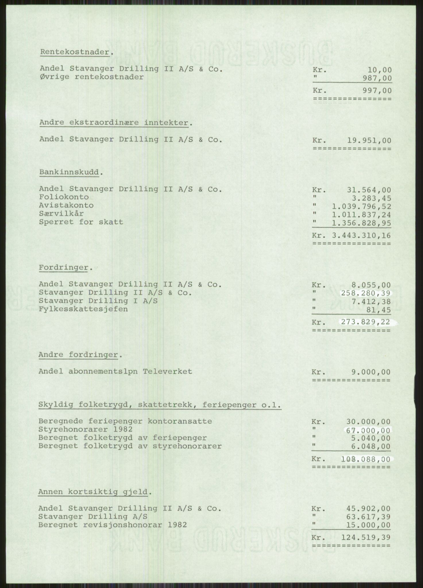 Pa 1503 - Stavanger Drilling AS, SAST/A-101906/A/Ac/L0002: Årsberetninger, 1979-1982, s. 493