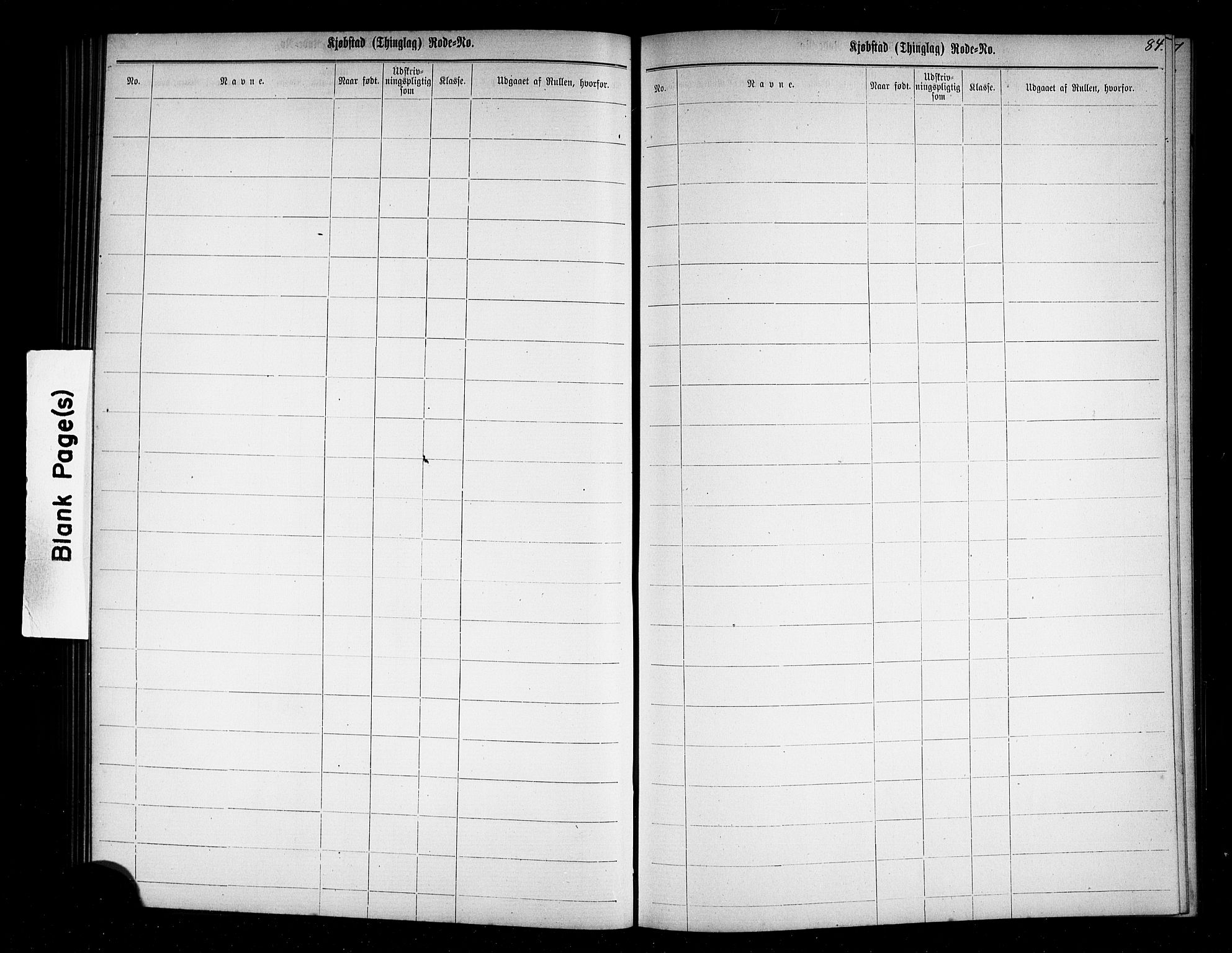 Fredrikstad mønstringskontor, AV/SAO-A-10569b/F/Fc/Fcc/L0001: Utskrivningsregisterrulle, 1868, s. 67