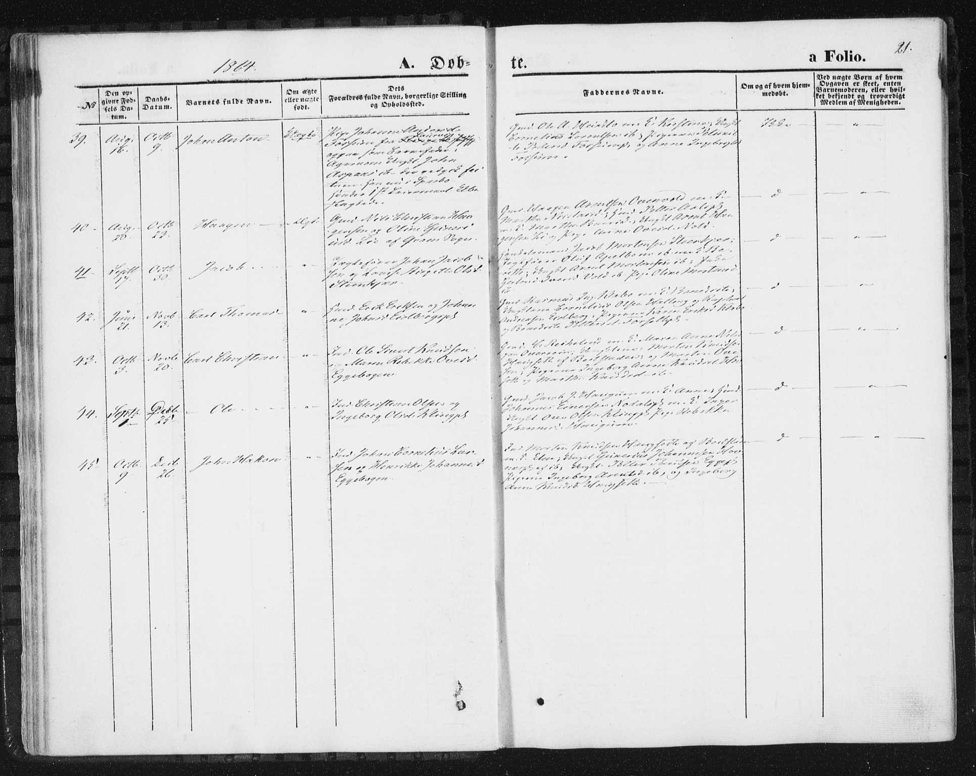 Ministerialprotokoller, klokkerbøker og fødselsregistre - Nord-Trøndelag, AV/SAT-A-1458/746/L0447: Ministerialbok nr. 746A06, 1860-1877, s. 21