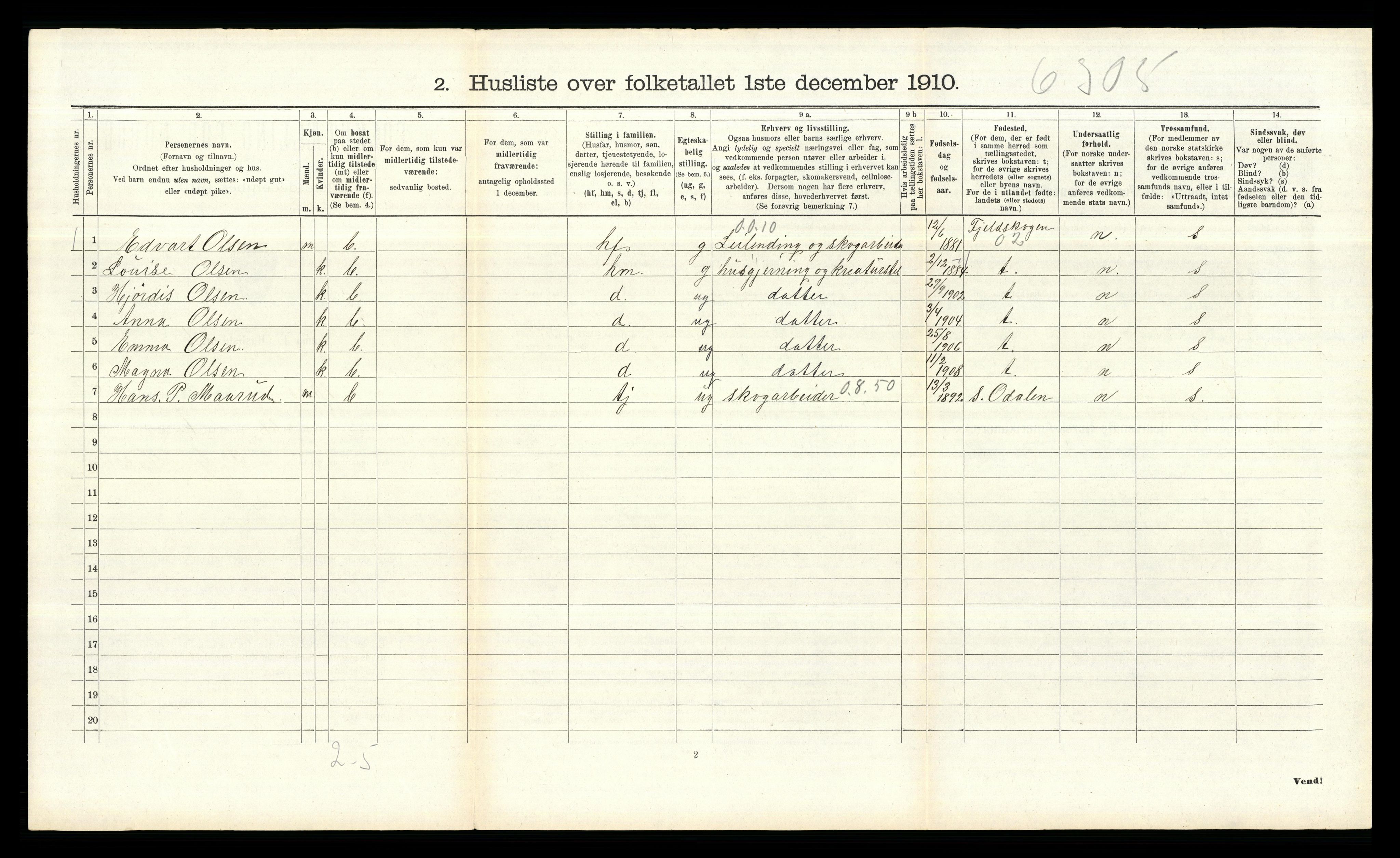 RA, Folketelling 1910 for 0218 Aker herred, 1910, s. 2706