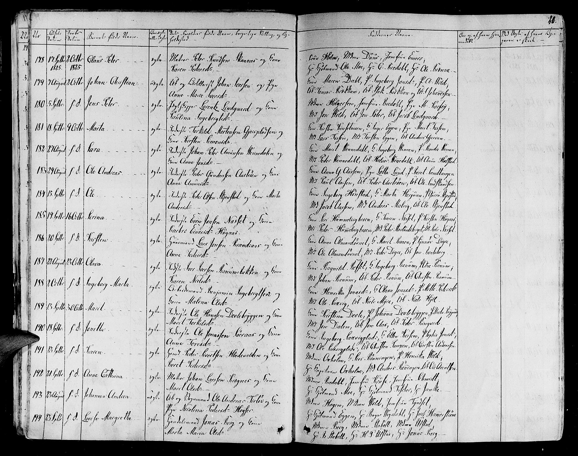 Ministerialprotokoller, klokkerbøker og fødselsregistre - Sør-Trøndelag, SAT/A-1456/606/L0286: Ministerialbok nr. 606A04 /1, 1823-1840, s. 20