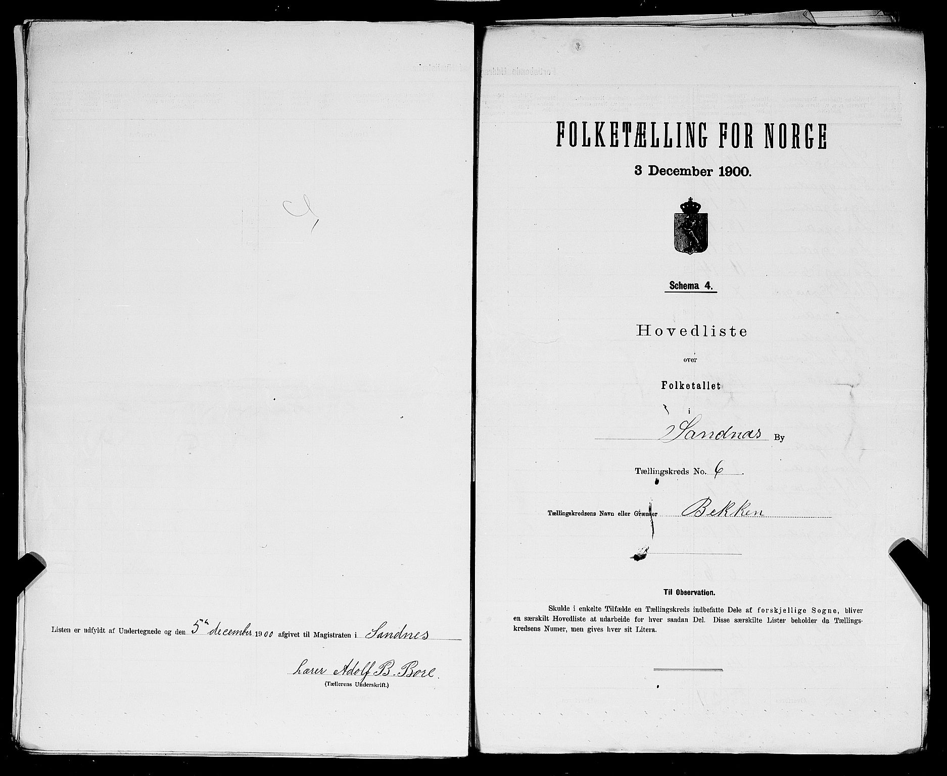 SAST, Folketelling 1900 for 1102 Sandnes ladested, 1900, s. 27