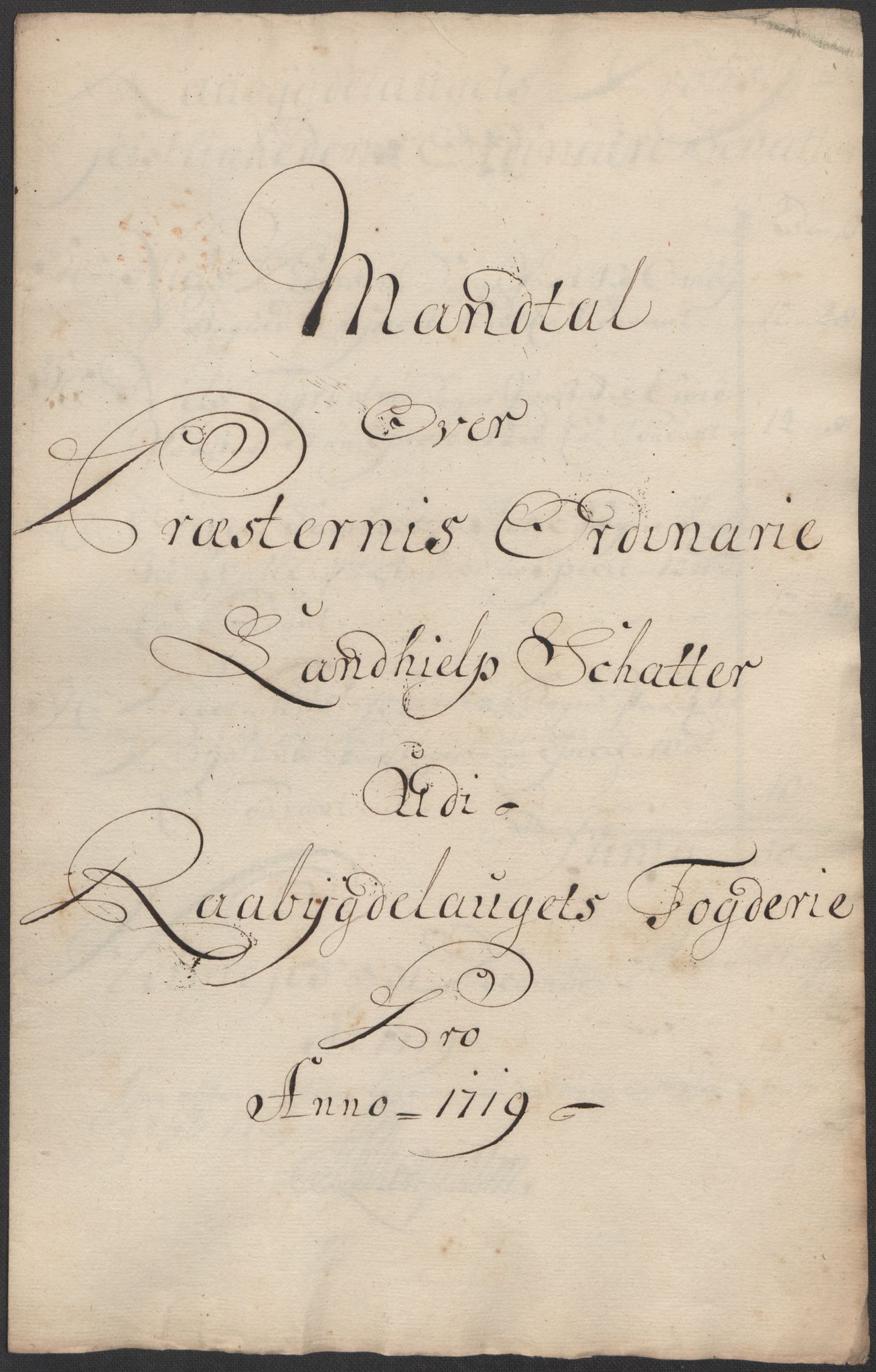 Rentekammeret inntil 1814, Reviderte regnskaper, Fogderegnskap, RA/EA-4092/R40/L2453: Fogderegnskap Råbyggelag, 1718-1719, s. 282