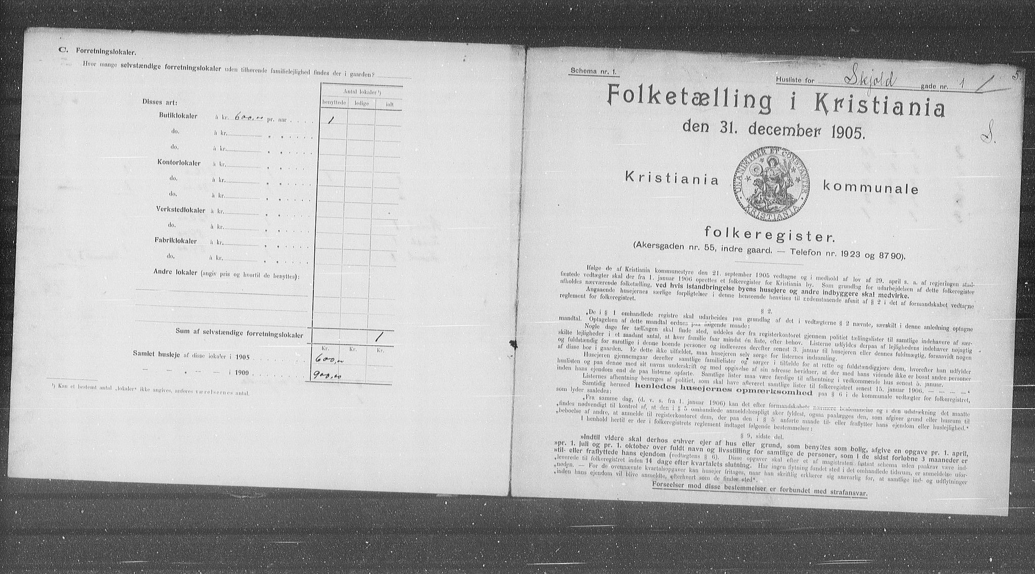 OBA, Kommunal folketelling 31.12.1905 for Kristiania kjøpstad, 1905, s. 49887