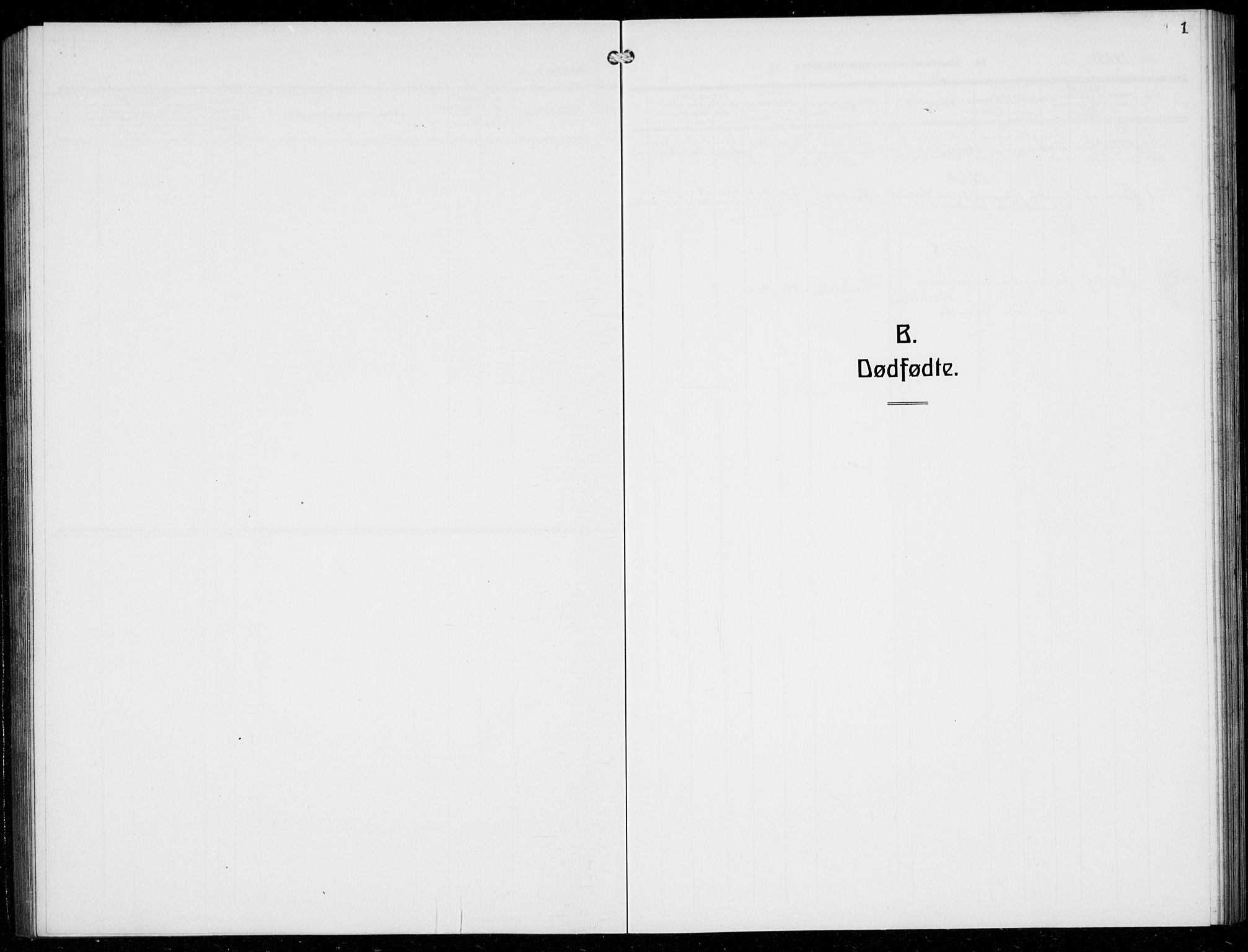 Evanger sokneprestembete, AV/SAB-A-99924: Klokkerbok nr. A 6, 1918-1941, s. 1