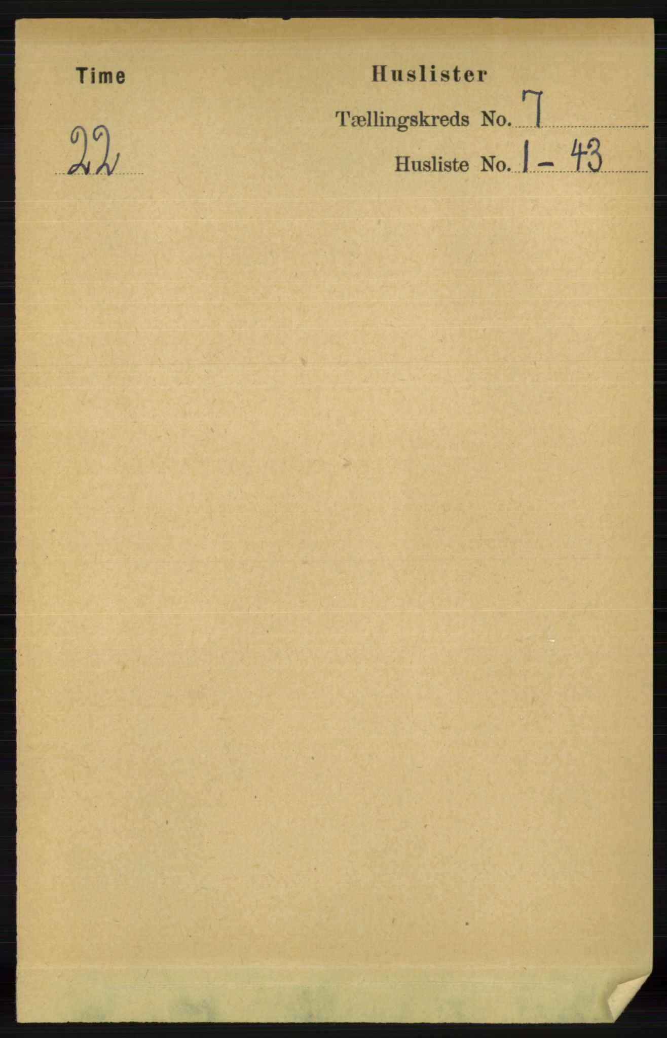 RA, Folketelling 1891 for 1121 Time herred, 1891, s. 2554