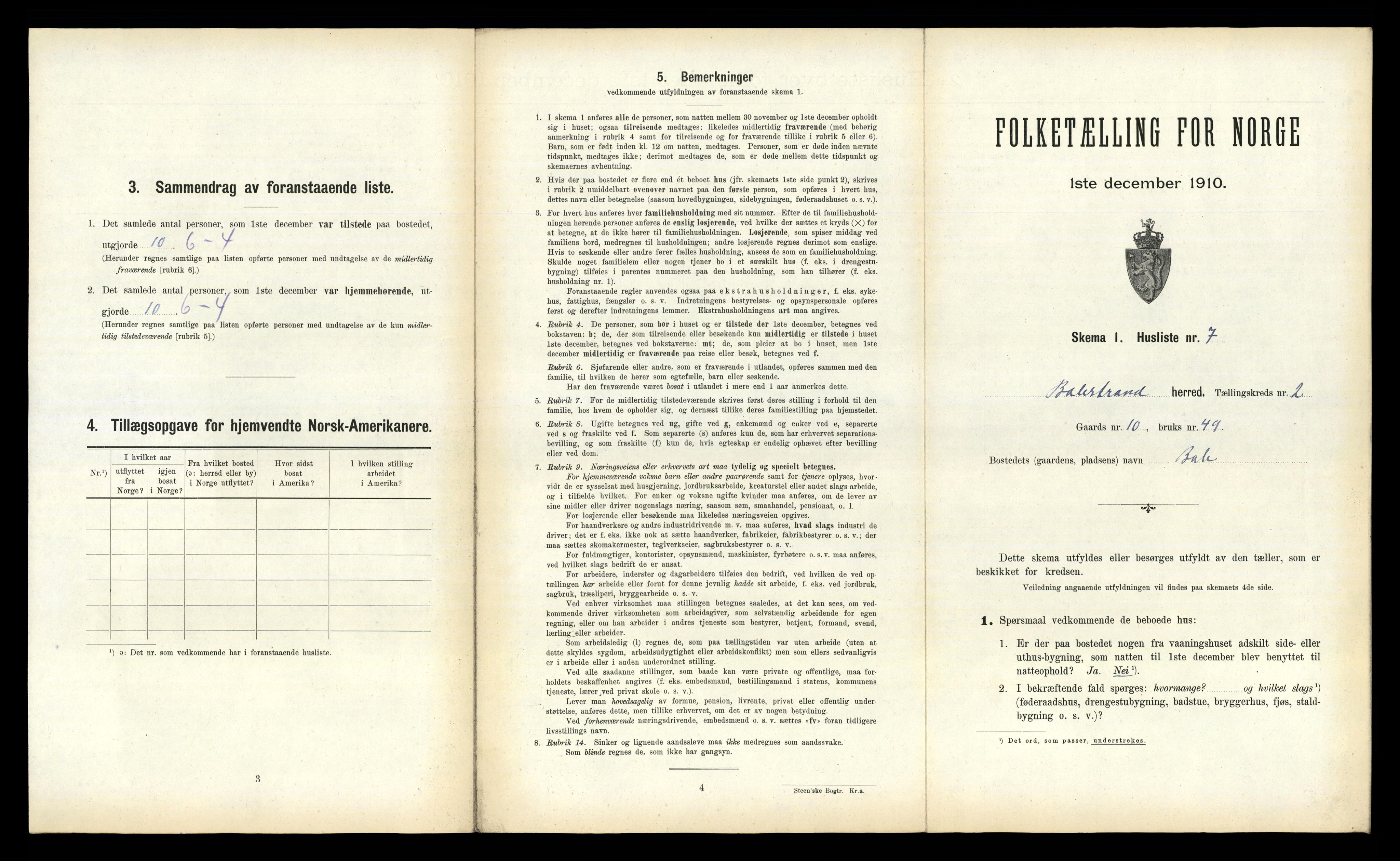 RA, Folketelling 1910 for 1418 Balestrand herred, 1910, s. 148