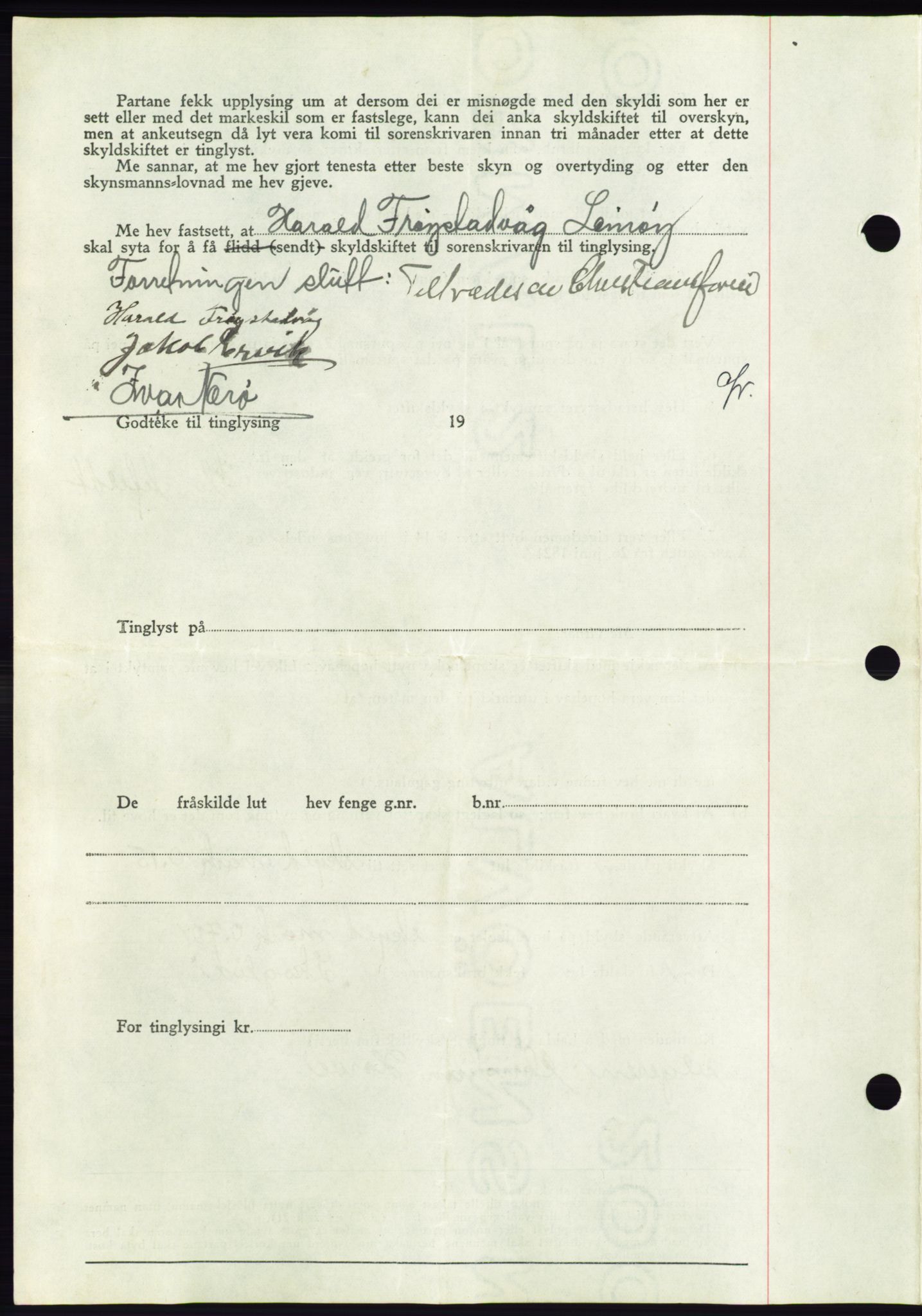 Søre Sunnmøre sorenskriveri, AV/SAT-A-4122/1/2/2C/L0067: Pantebok nr. 61, 1938-1939, Dagboknr: 443/1939