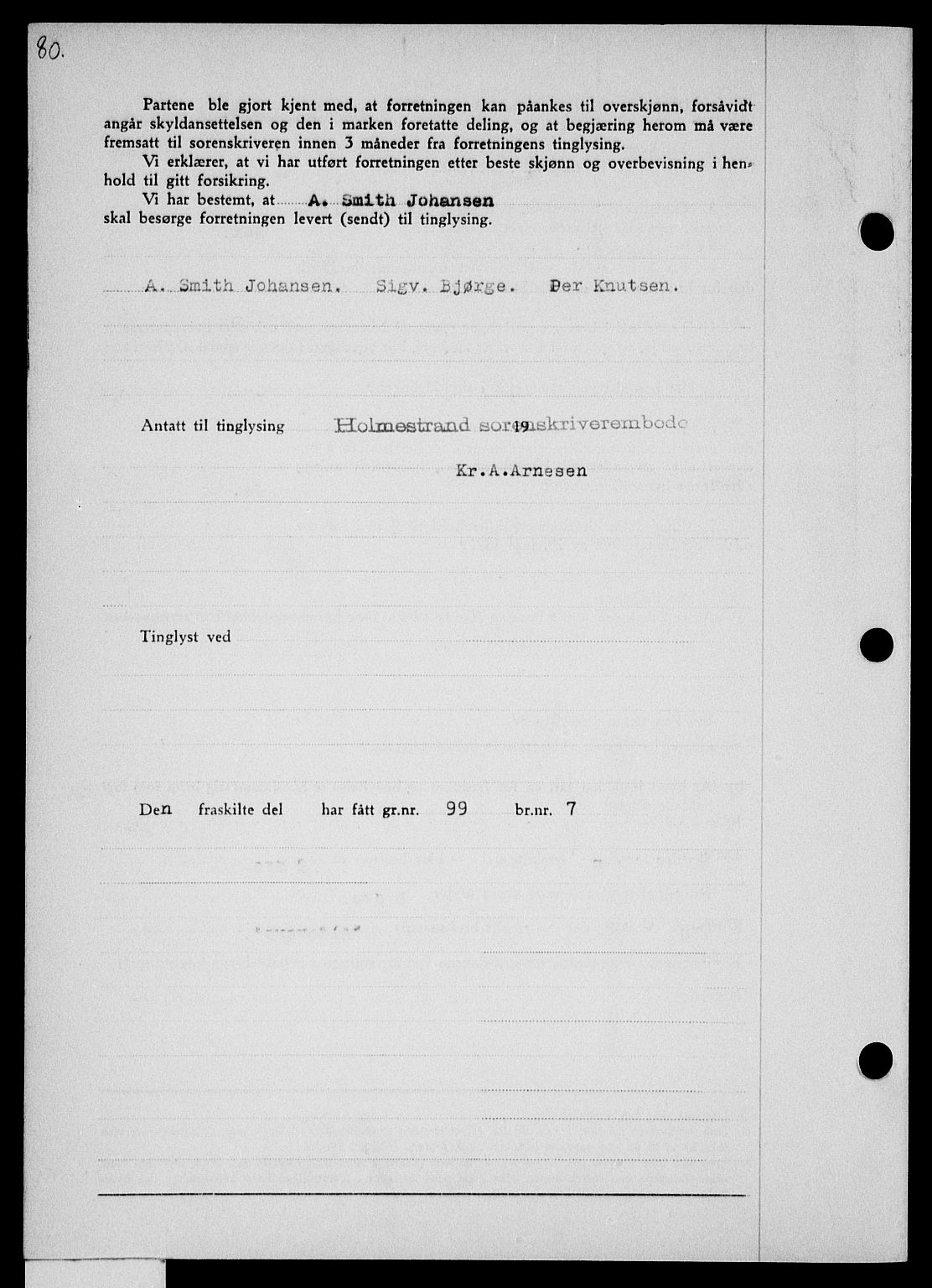 Holmestrand sorenskriveri, SAKO/A-67/G/Ga/Gaa/L0054: Pantebok nr. A-54, 1941-1942, Dagboknr: 1604/1941