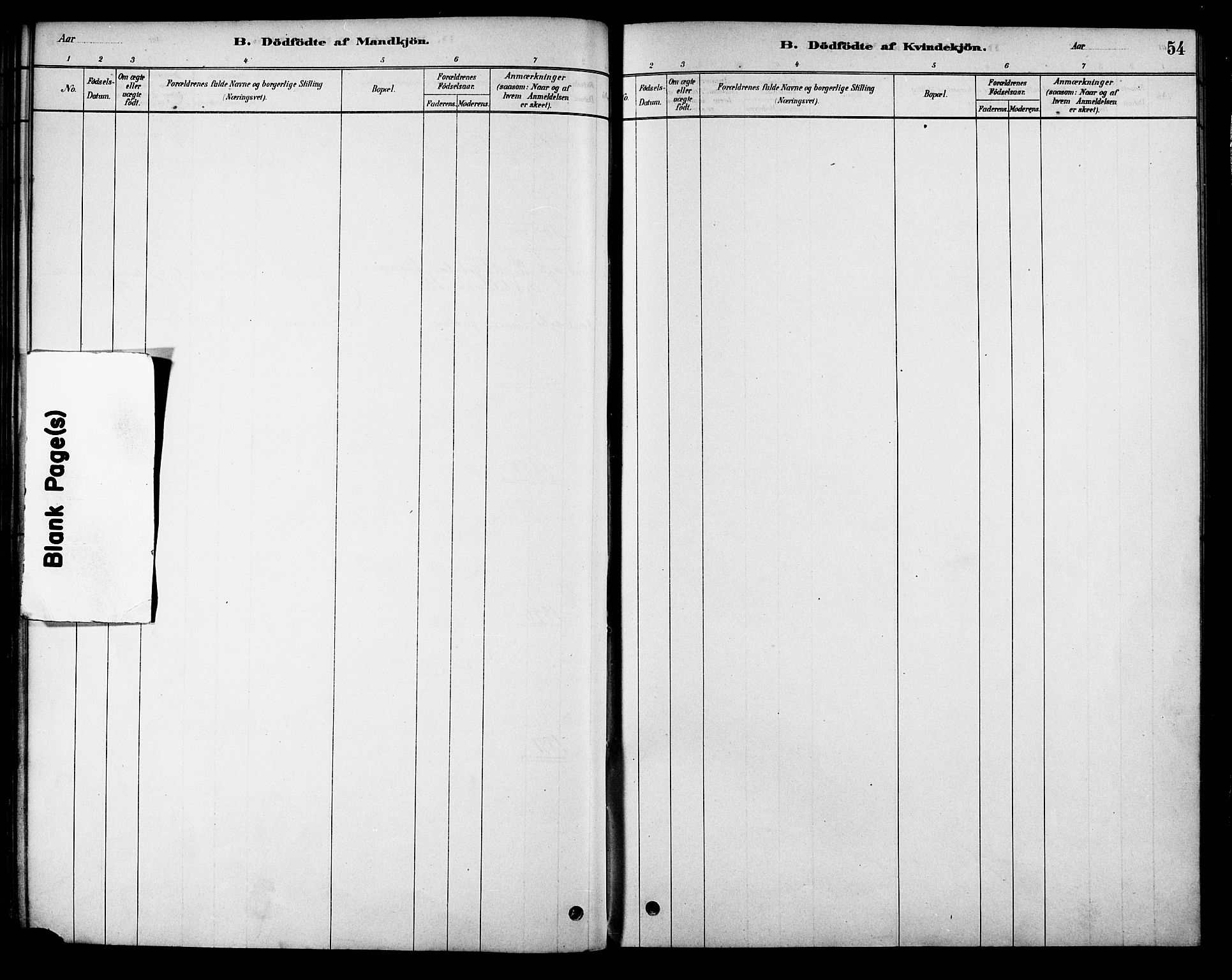 Ministerialprotokoller, klokkerbøker og fødselsregistre - Nordland, AV/SAT-A-1459/886/L1219: Ministerialbok nr. 886A01, 1878-1892, s. 54