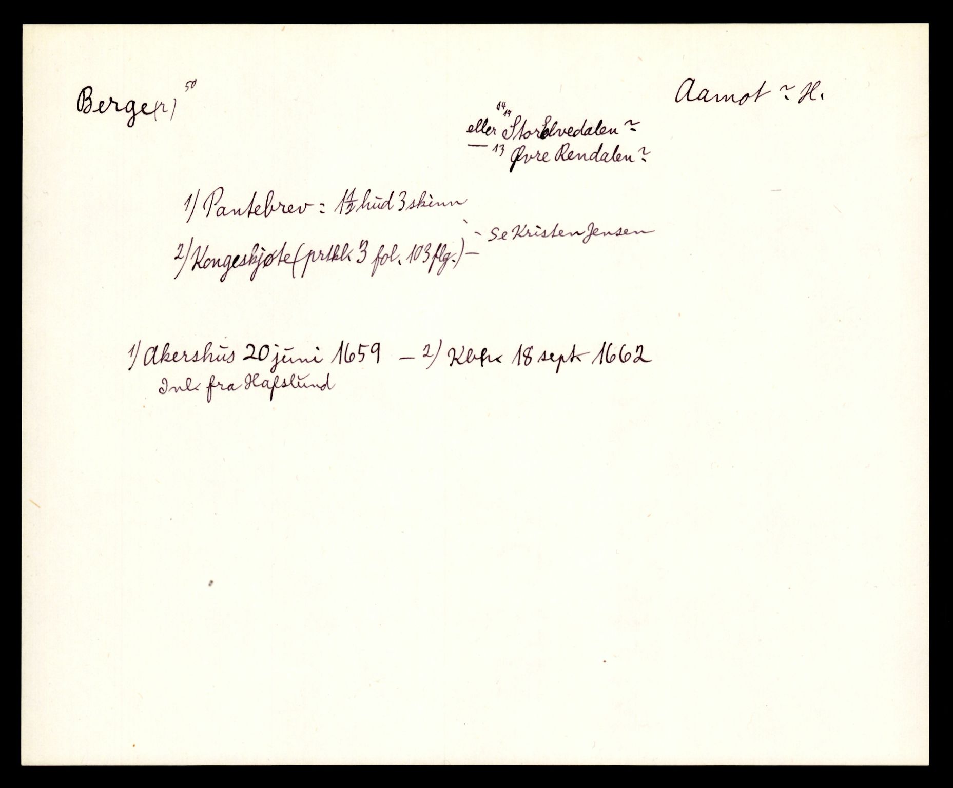 Riksarkivets diplomsamling, AV/RA-EA-5965/F35/F35e/L0008: Registreringssedler Hedmark 2, 1400-1700, s. 231