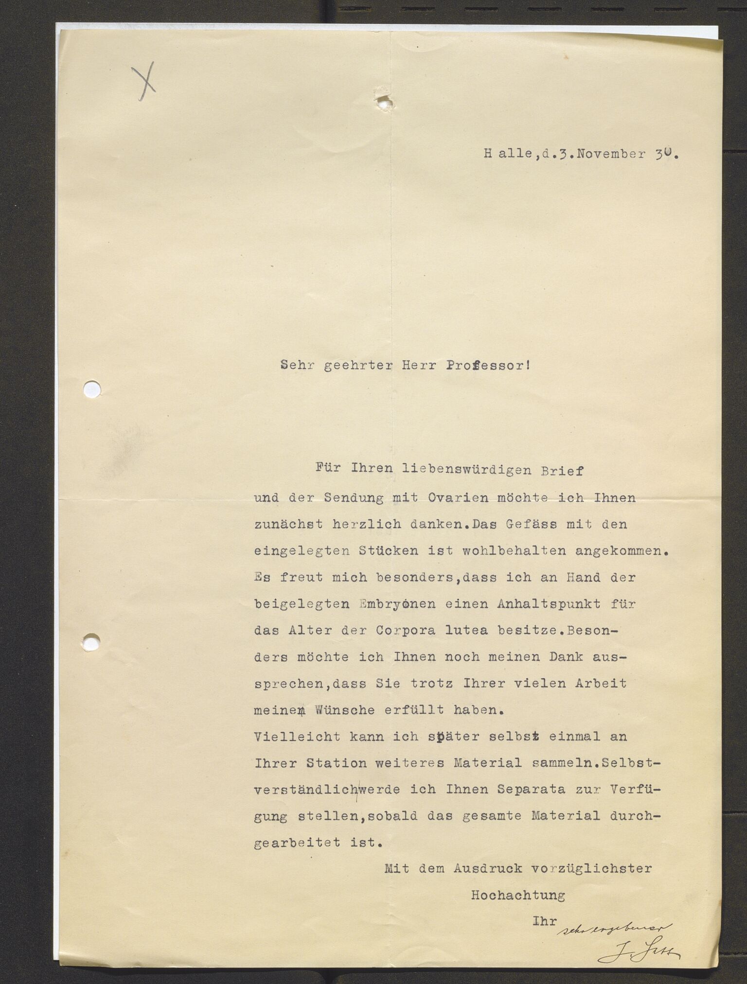 Bergens Museum, AV/SAB-A-17301/13/D/L0002: Korrespondanse , 1928-1940, s. 112