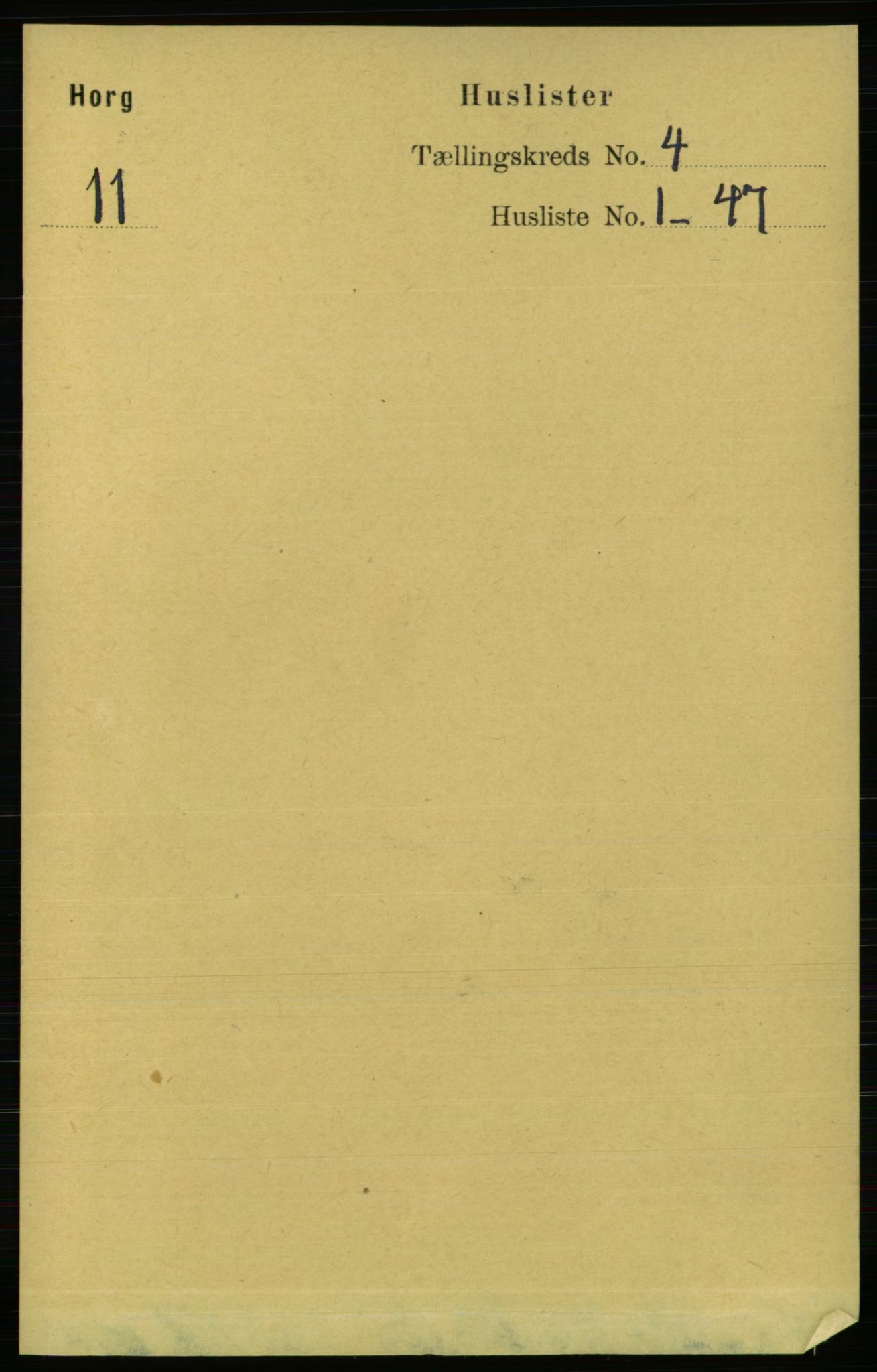 RA, Folketelling 1891 for 1650 Horg herred, 1891, s. 1503