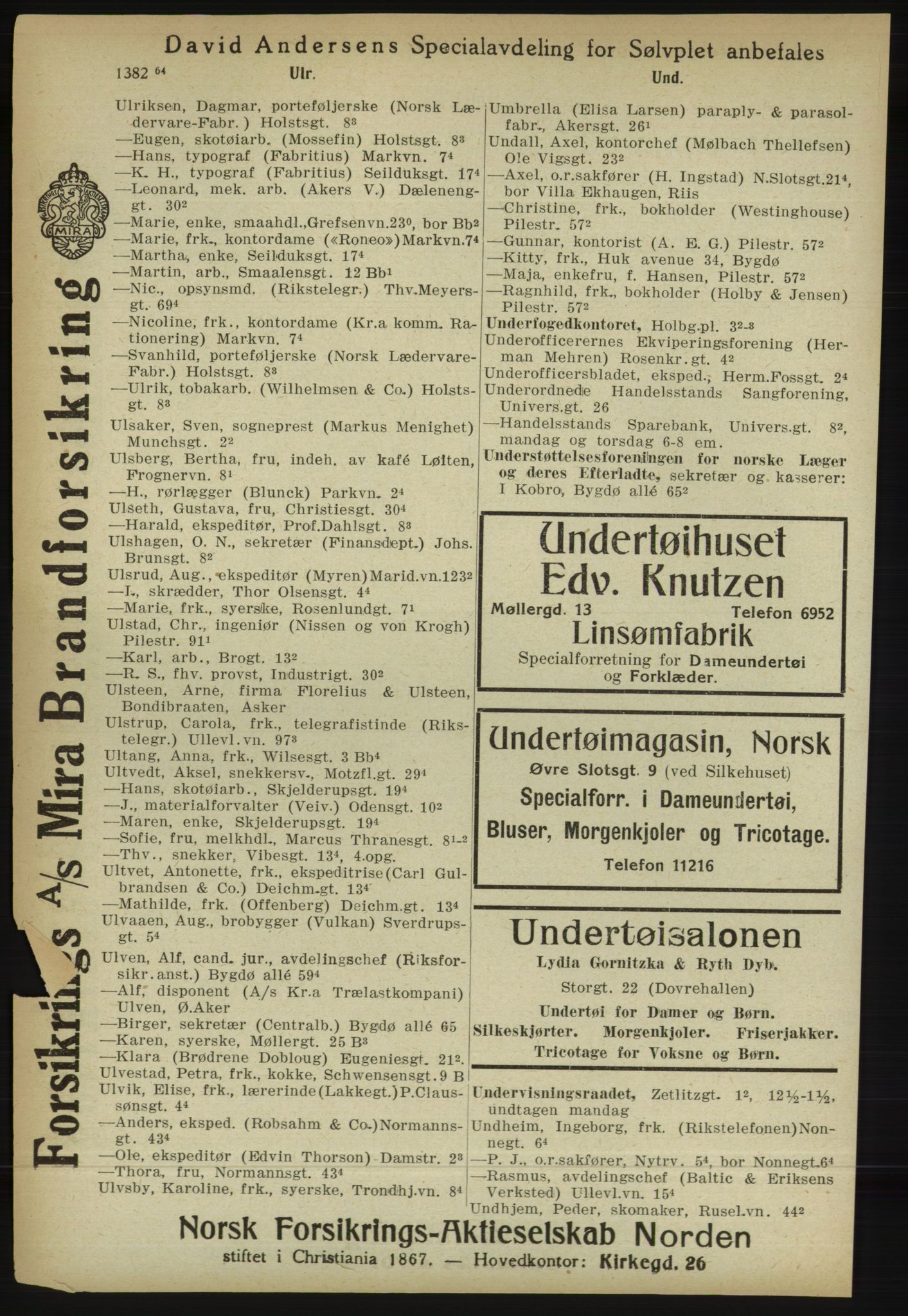 Kristiania/Oslo adressebok, PUBL/-, 1918, s. 1471